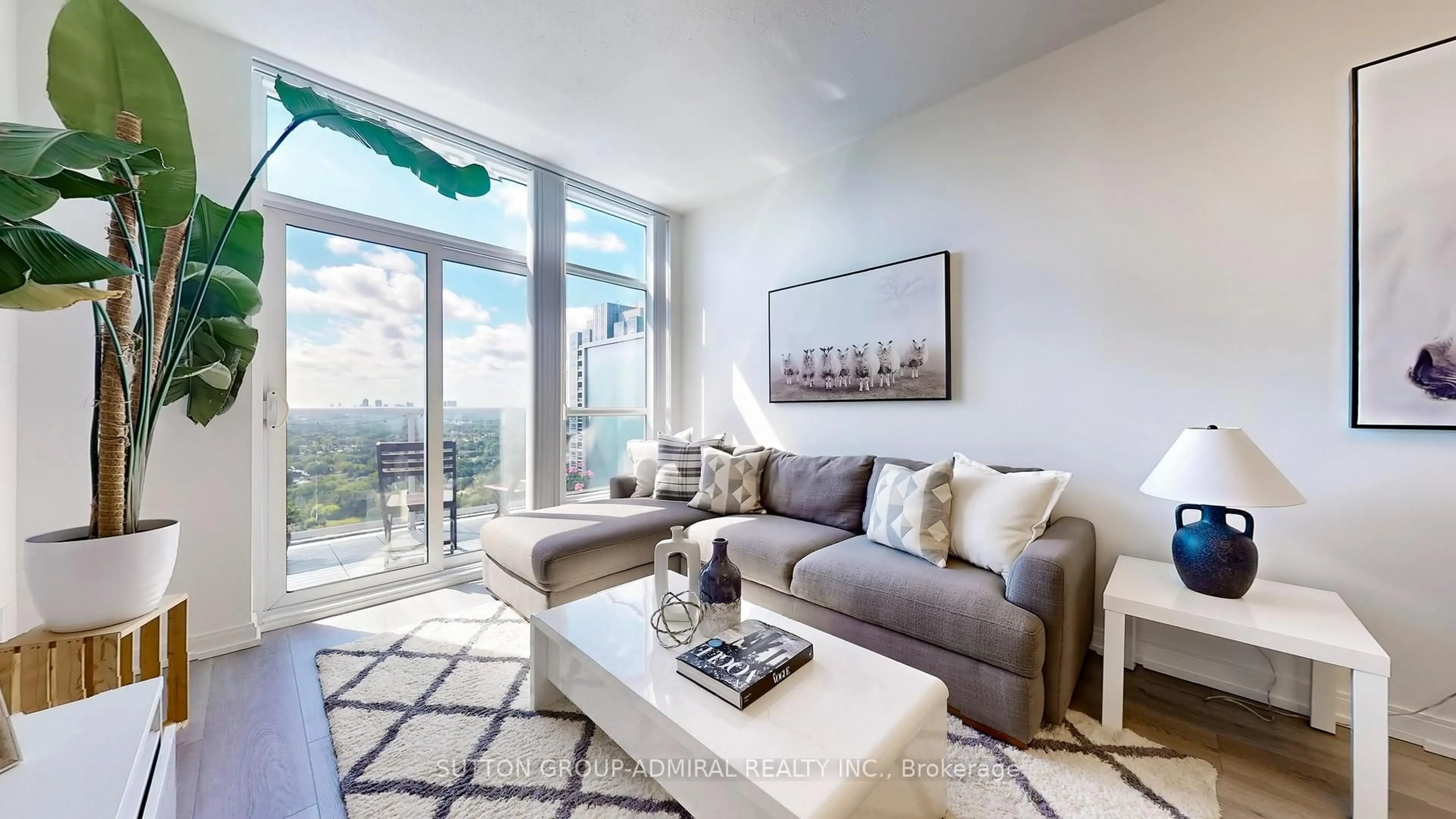 Living room with furniture, unknown for 181 Village Green Sq #PH15, Toronto Ontario M1S 0K6