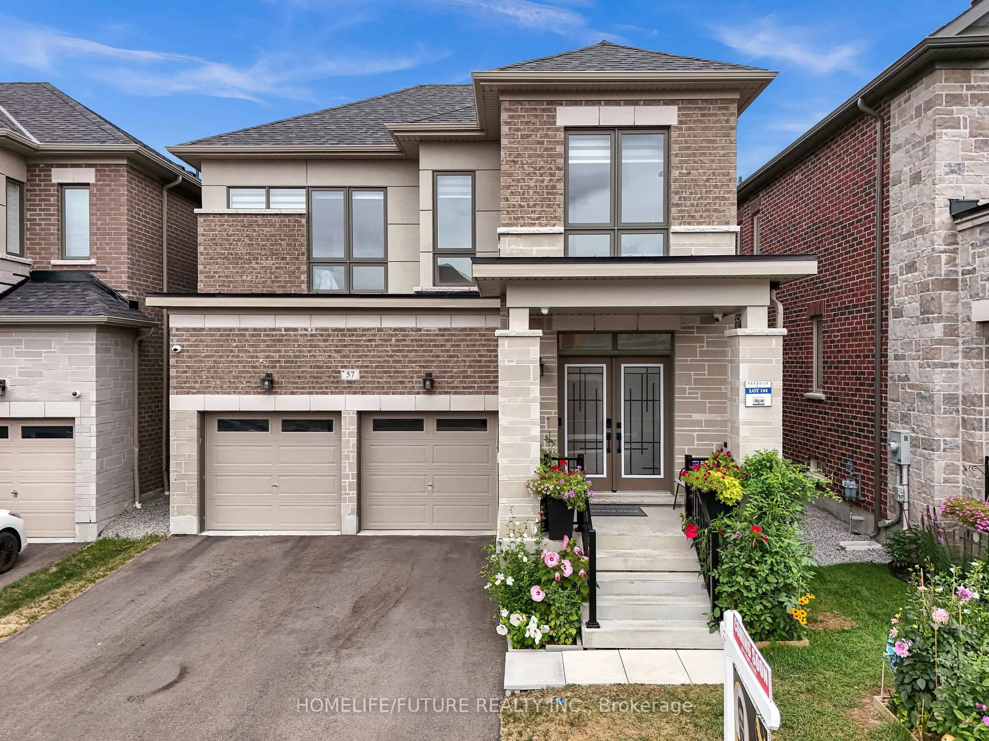 Home with brick exterior material, street for 57 Priory Dr, Whitby Ontario L1P 0L2