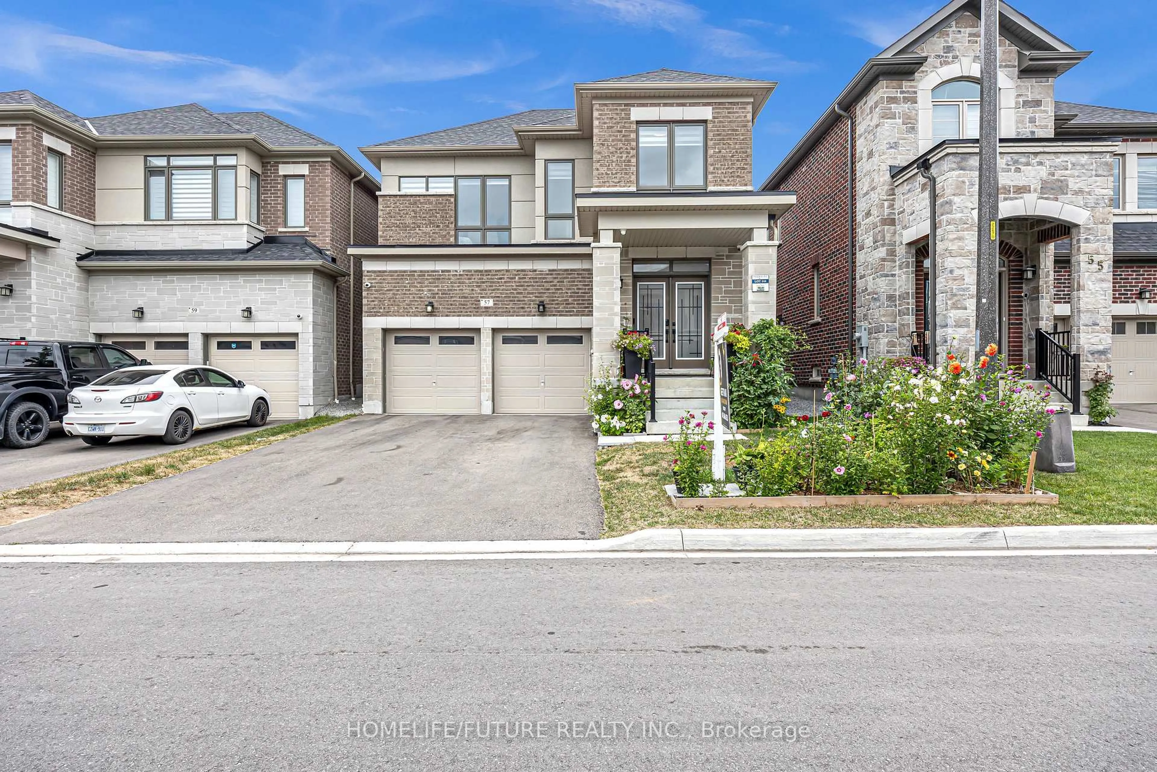 Home with brick exterior material, street for 57 Priory Dr, Whitby Ontario L1P 0L2
