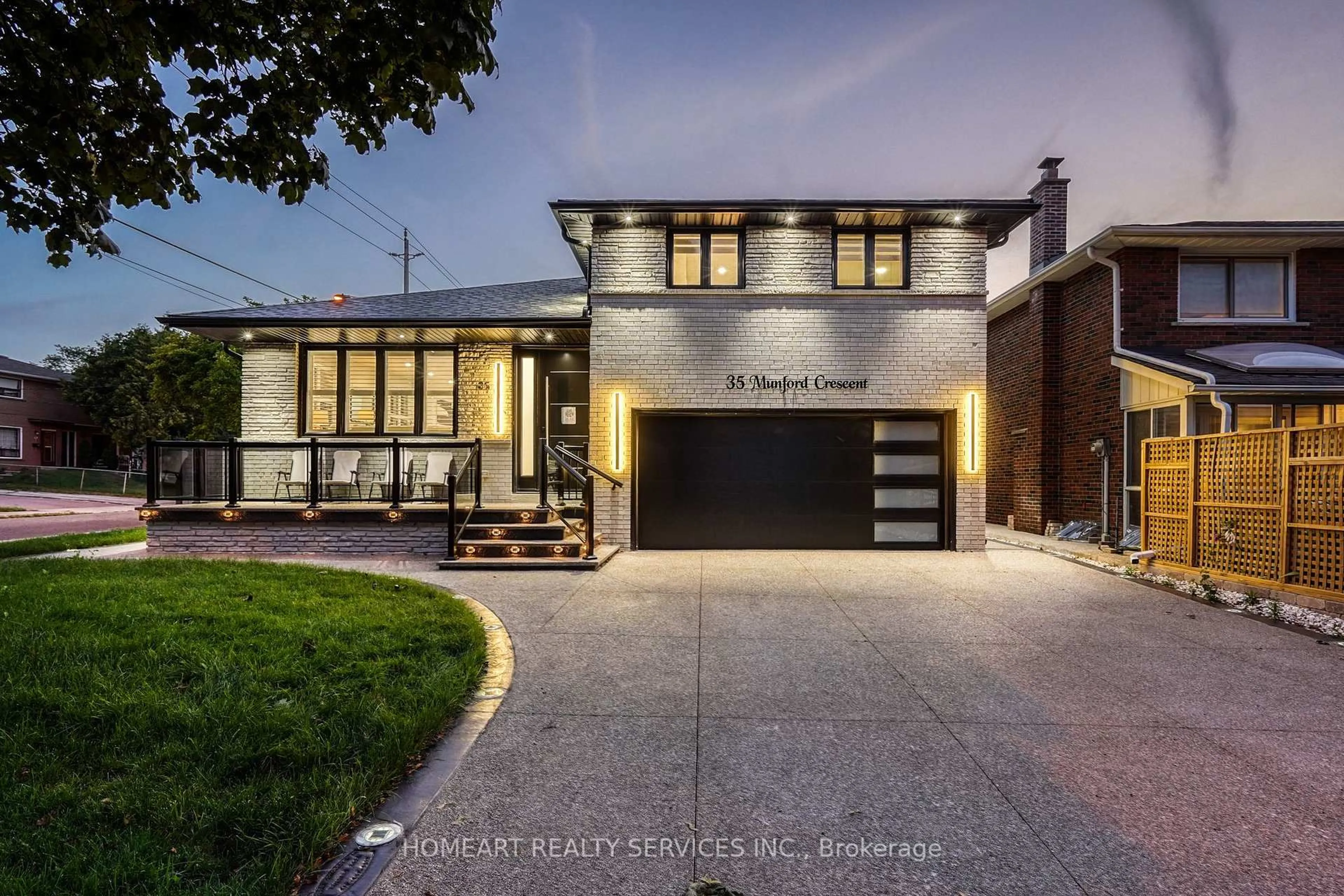 Home with brick exterior material, street for 35 Munford Cres, Toronto Ontario M4B 1B9