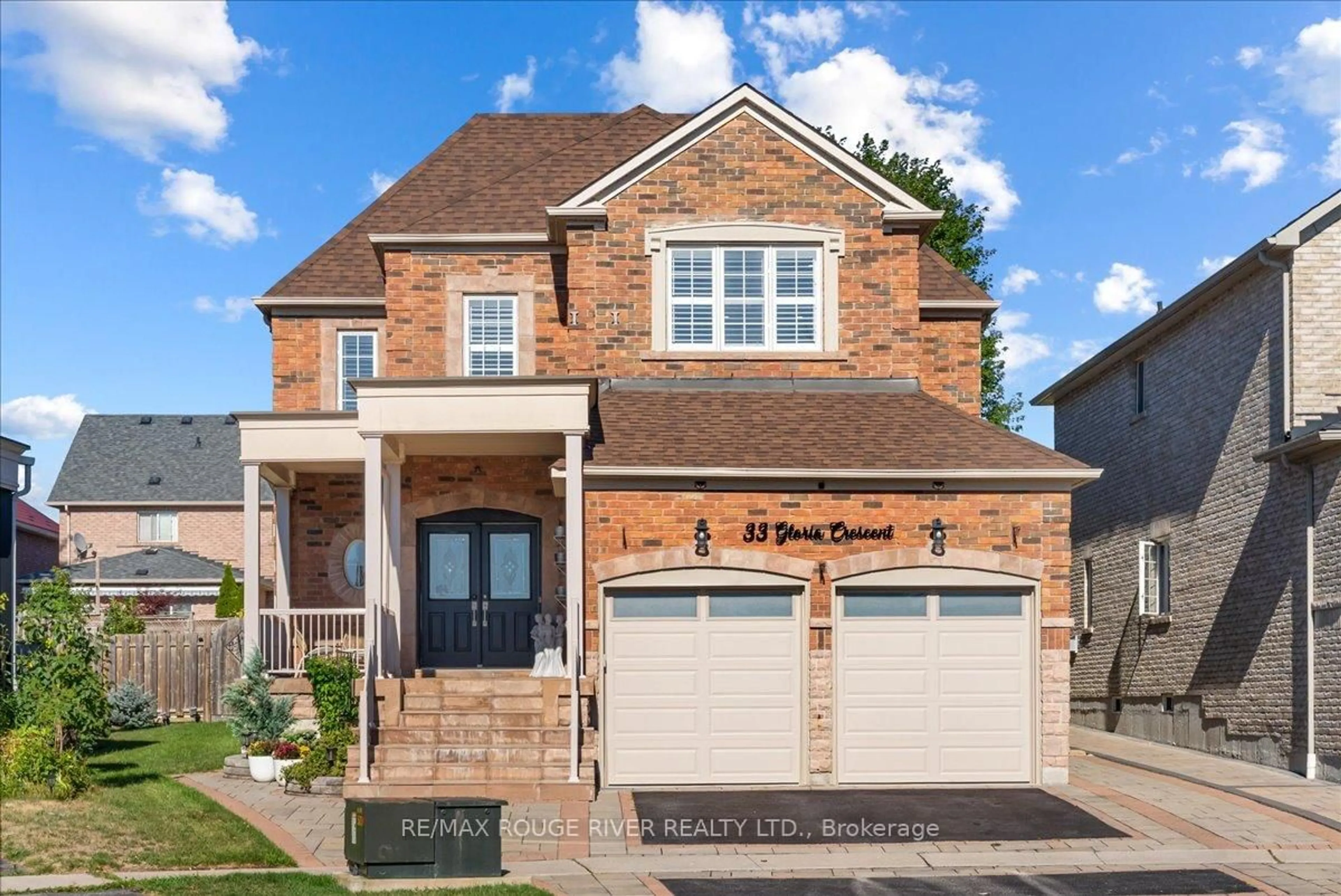 Home with brick exterior material, street for 33 Gloria Cres, Whitby Ontario L1P 1V4