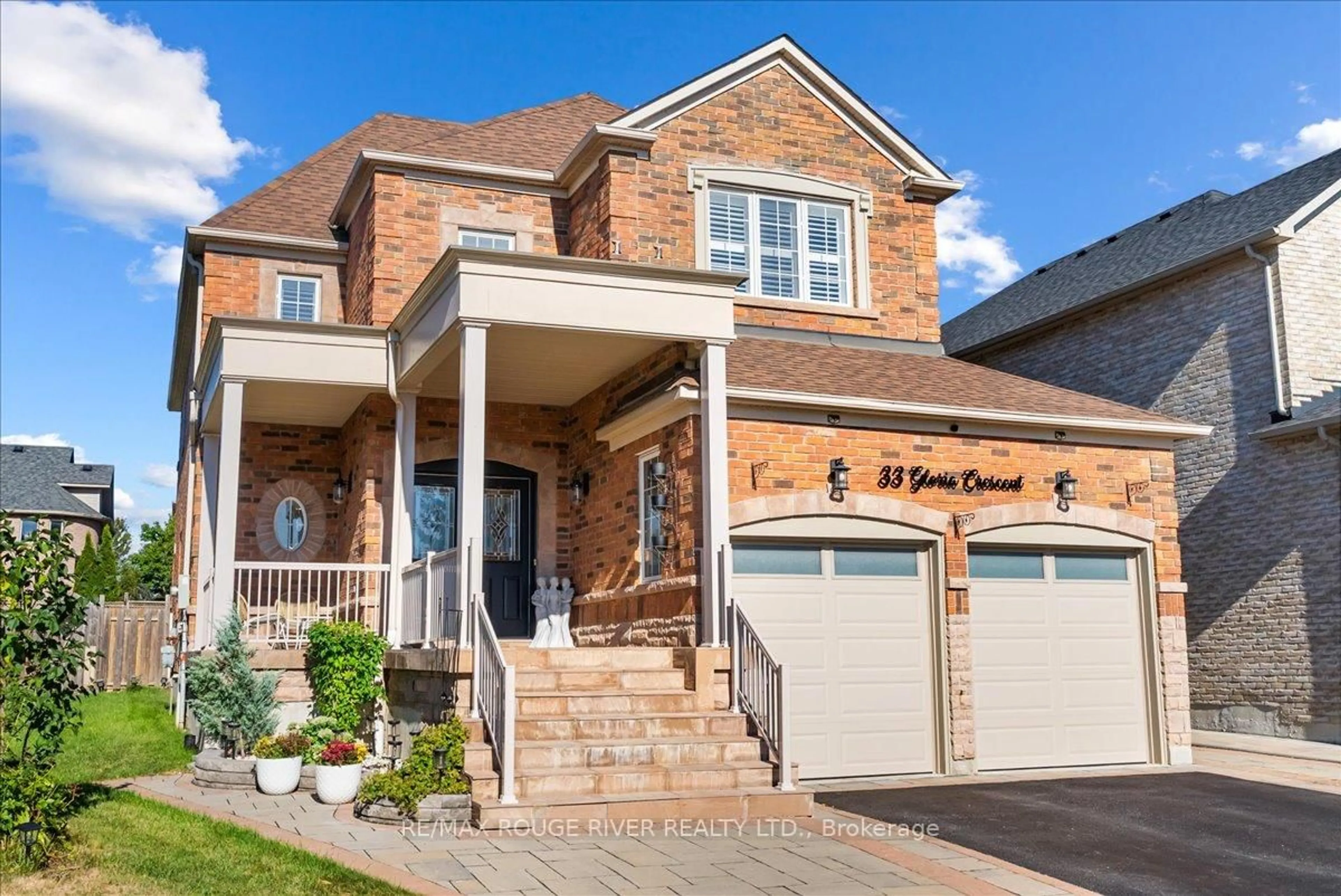 Home with brick exterior material, street for 33 Gloria Cres, Whitby Ontario L1P 1V4