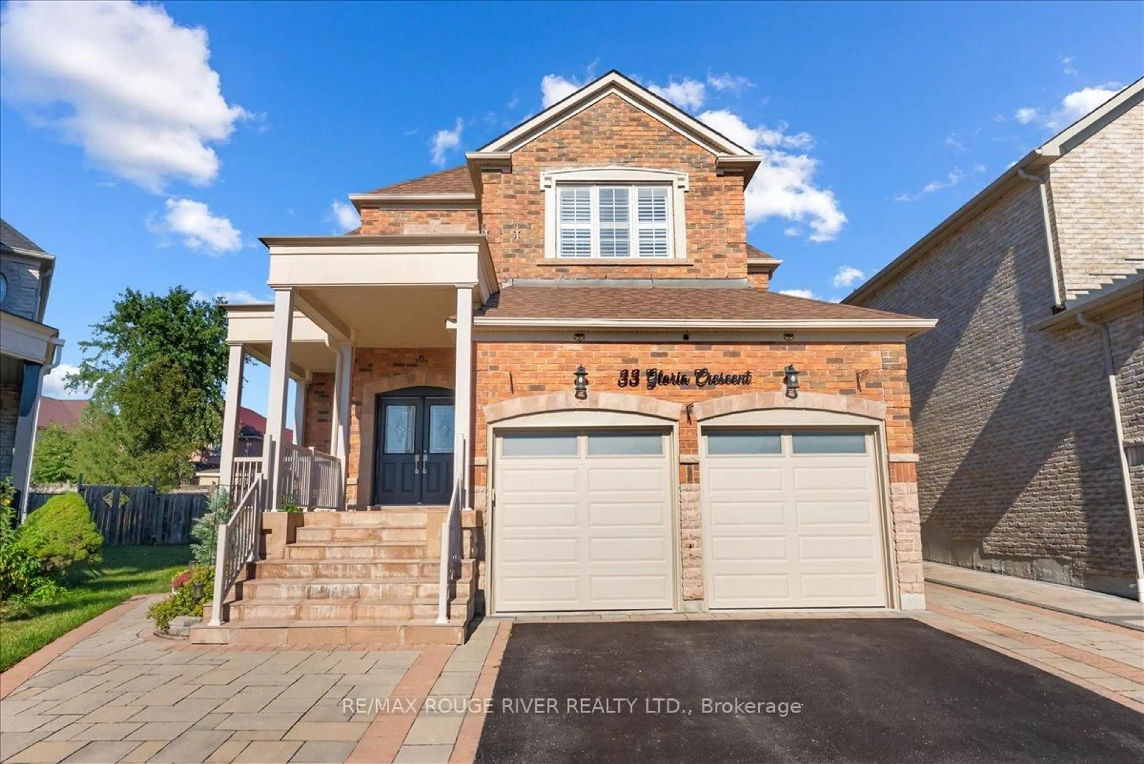 Home with brick exterior material, street for 33 Gloria Cres, Whitby Ontario L1P 1V4