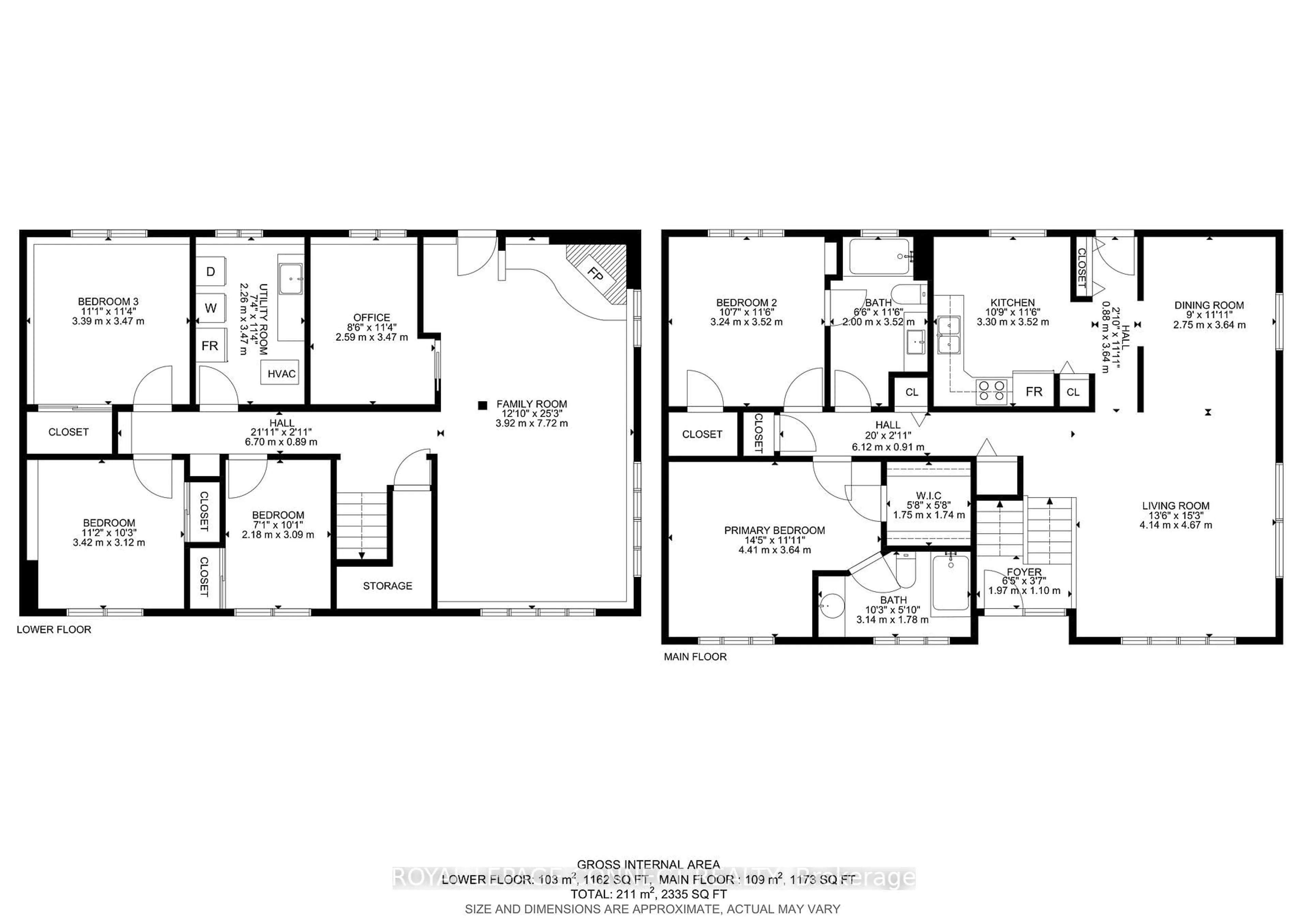 Floor plan for 35 Lawson Rd, Clarington Ontario L1E 2K3