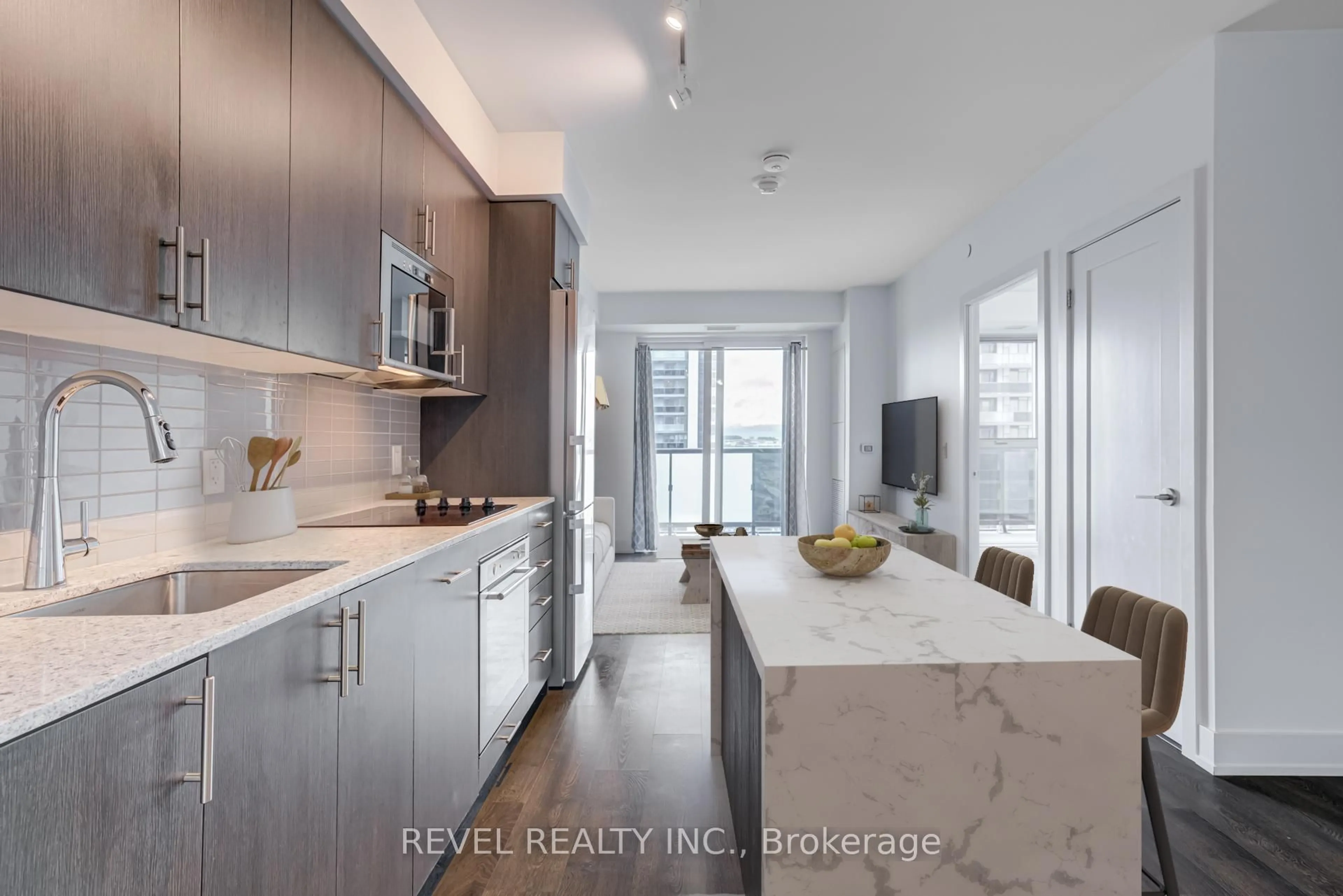Open concept kitchen, unknown for 2550 Simcoe St #1411, Oshawa Ontario L1L 0R5