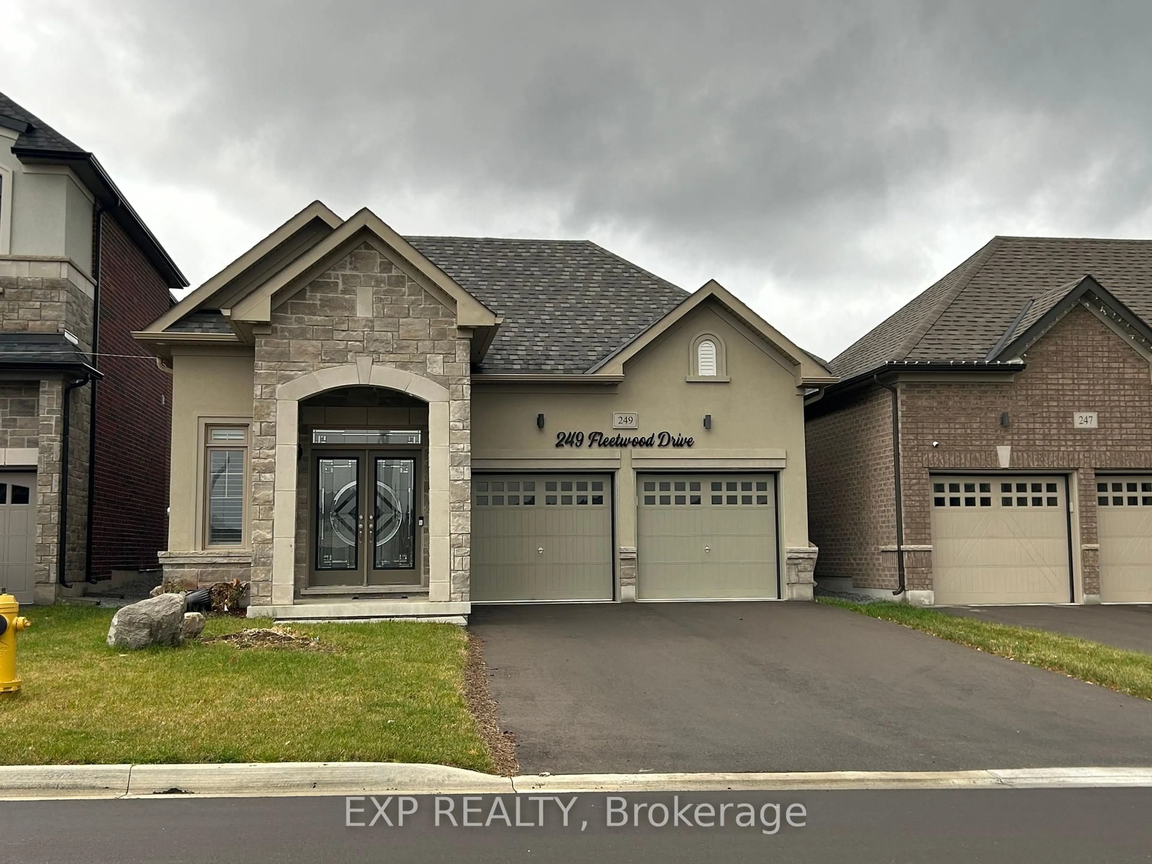 Home with brick exterior material, street for 249 Fleetwood Dr, Oshawa Ontario L1K 3E8