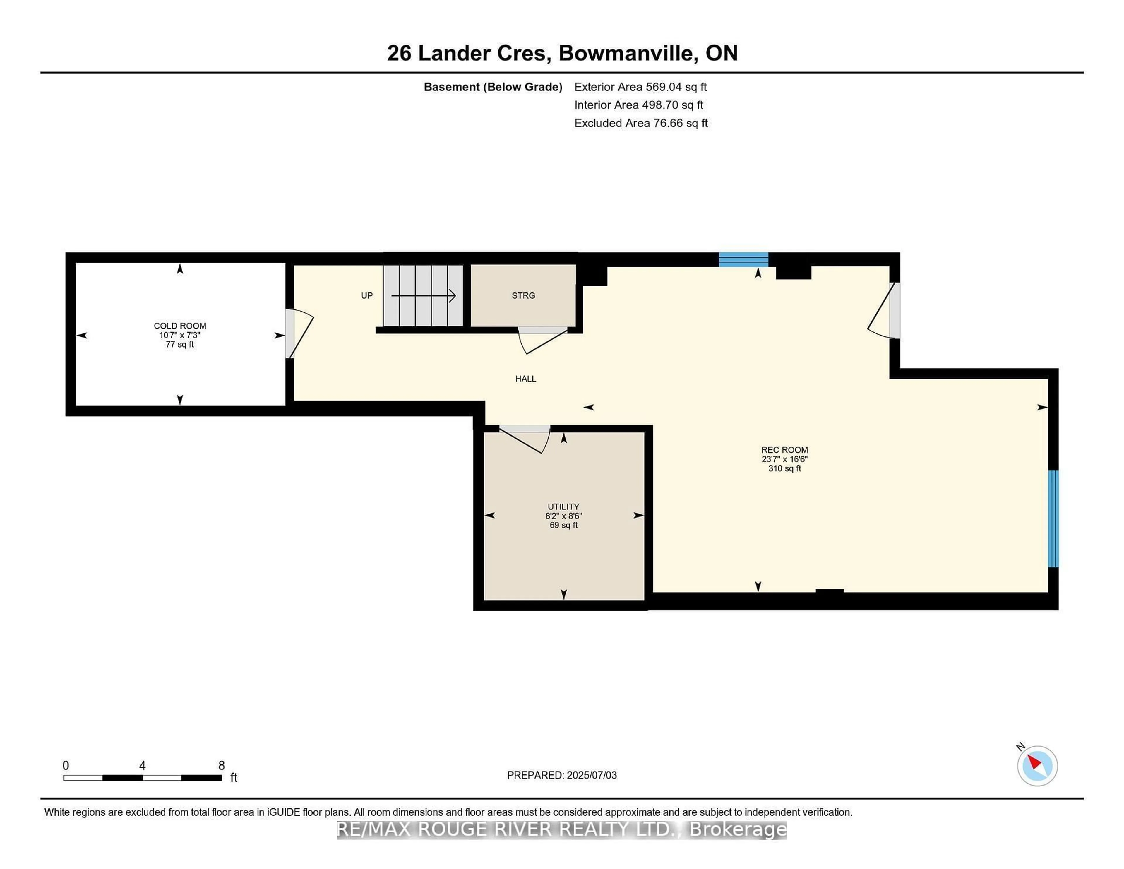 Floor plan for 26 Lander Cres, Clarington Ontario L1C 0L4