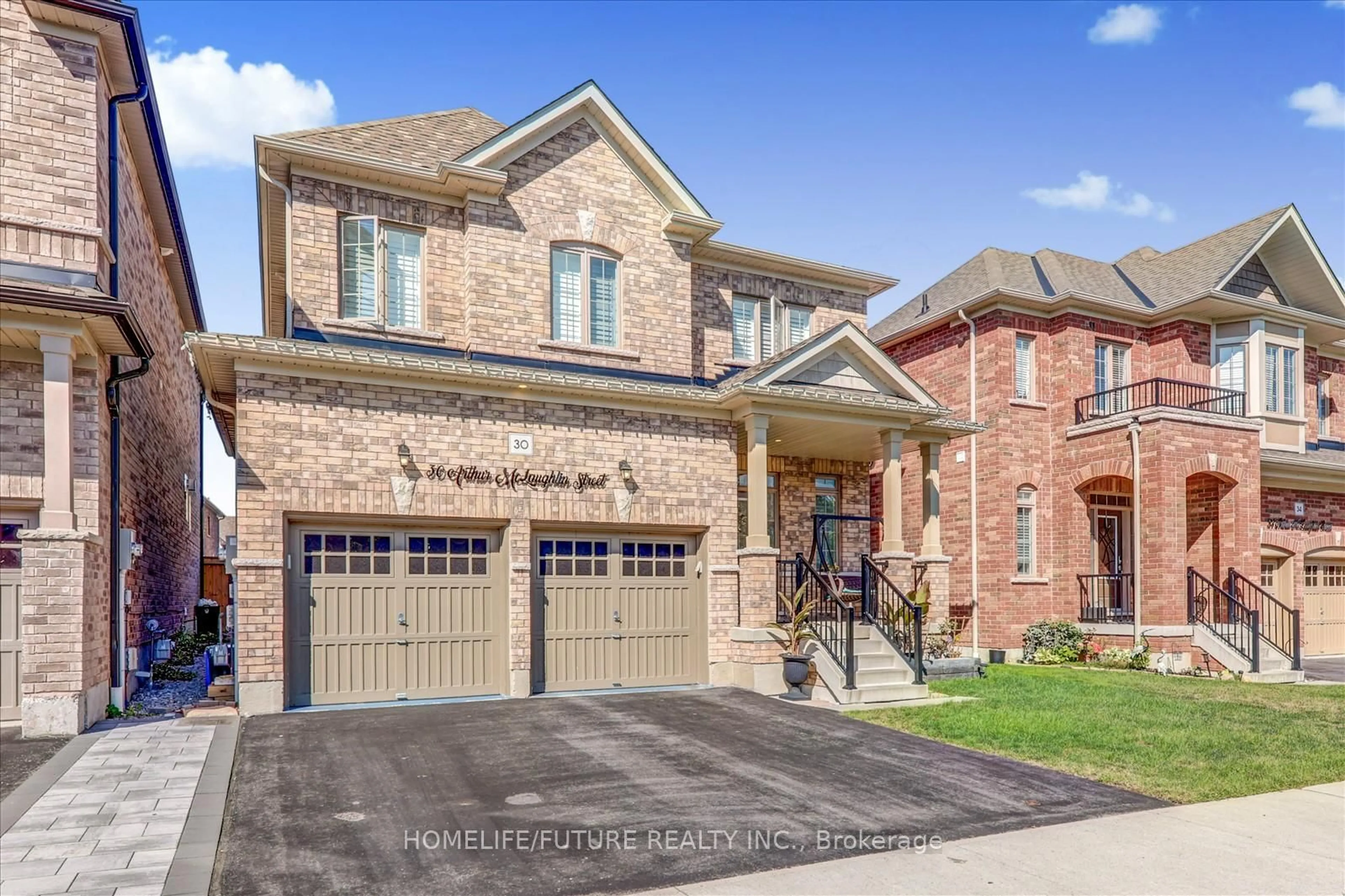 Home with brick exterior material, street for 30 Arthur Mclaughlin St, Clarington Ontario L1C 0T6