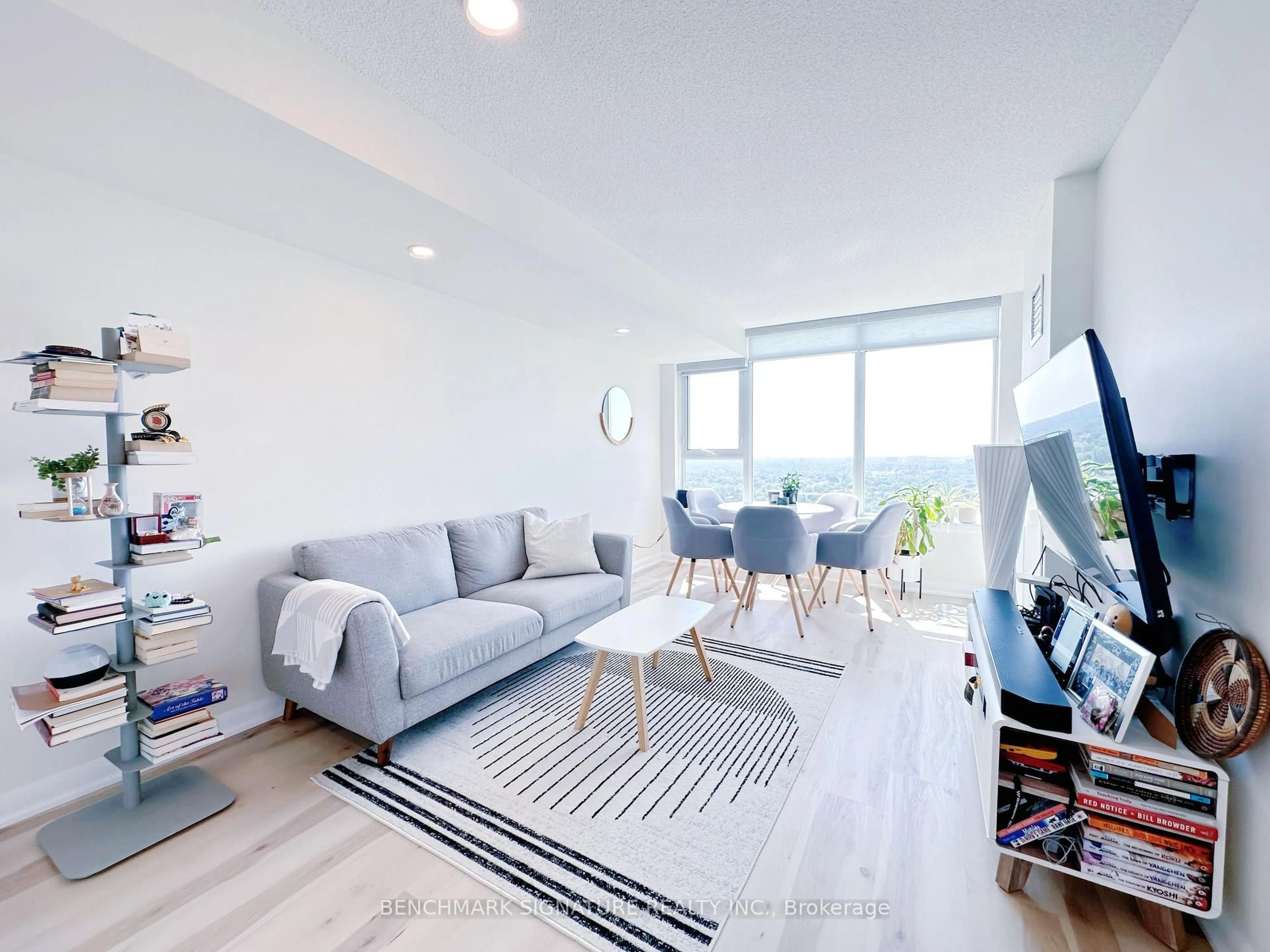 Living room with furniture, unknown for 190 Borough Dr #3007, Toronto Ontario M1P 0B6