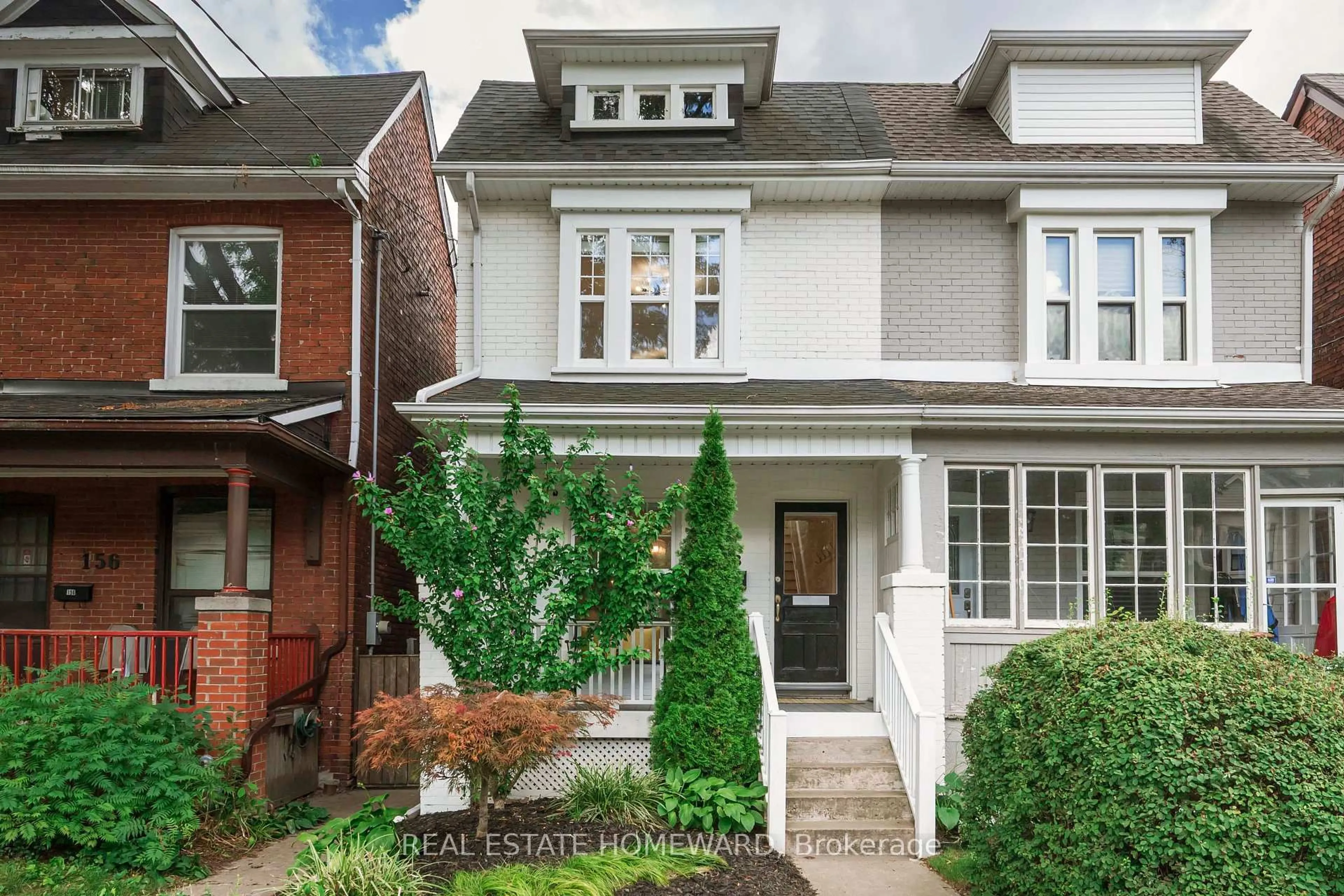Home with brick exterior material, street for 158 Hastings Ave, Toronto Ontario M4L 2L4
