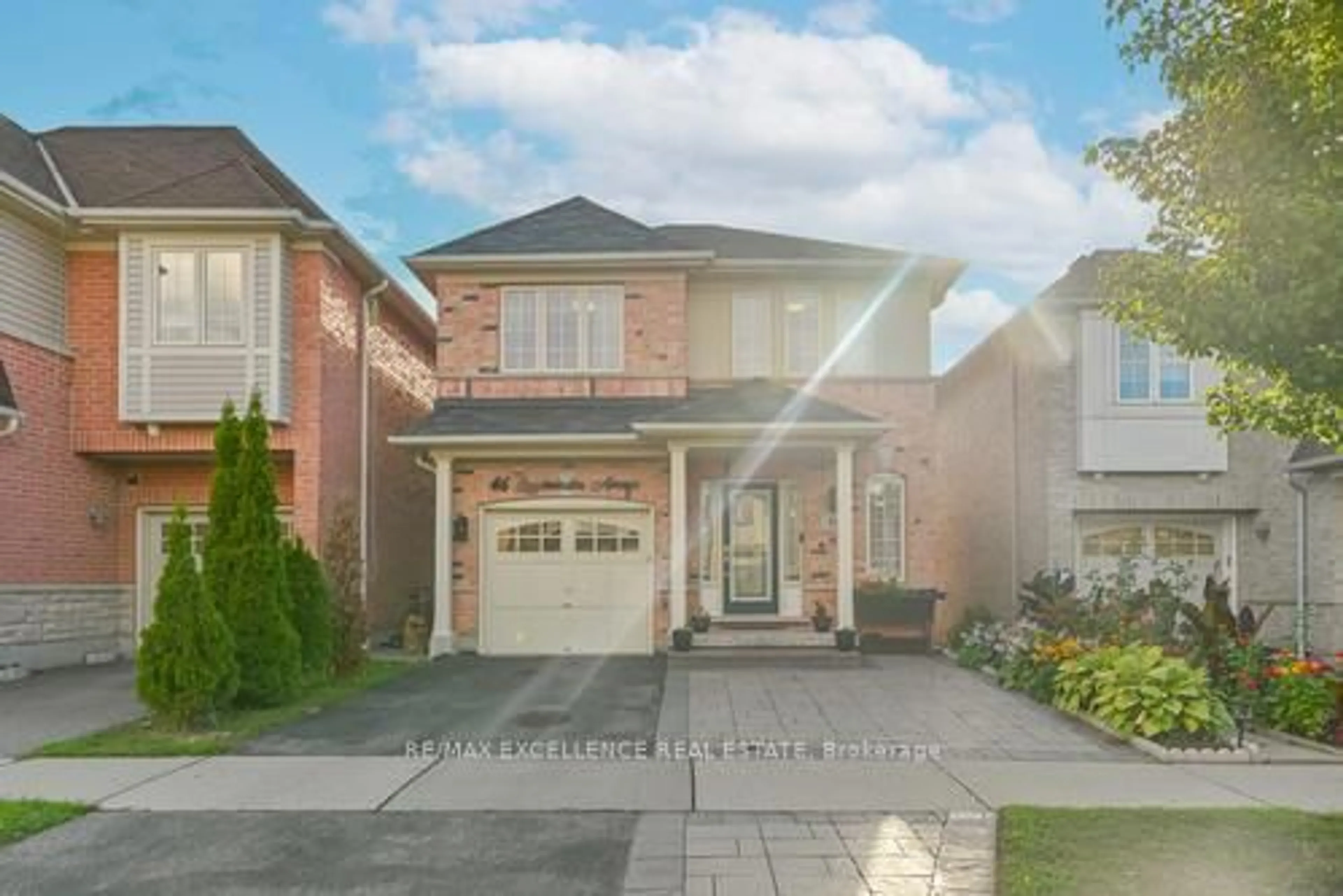 Home with brick exterior material, street for 46 Lloydminster Ave, Ajax Ontario L1Z 0N8