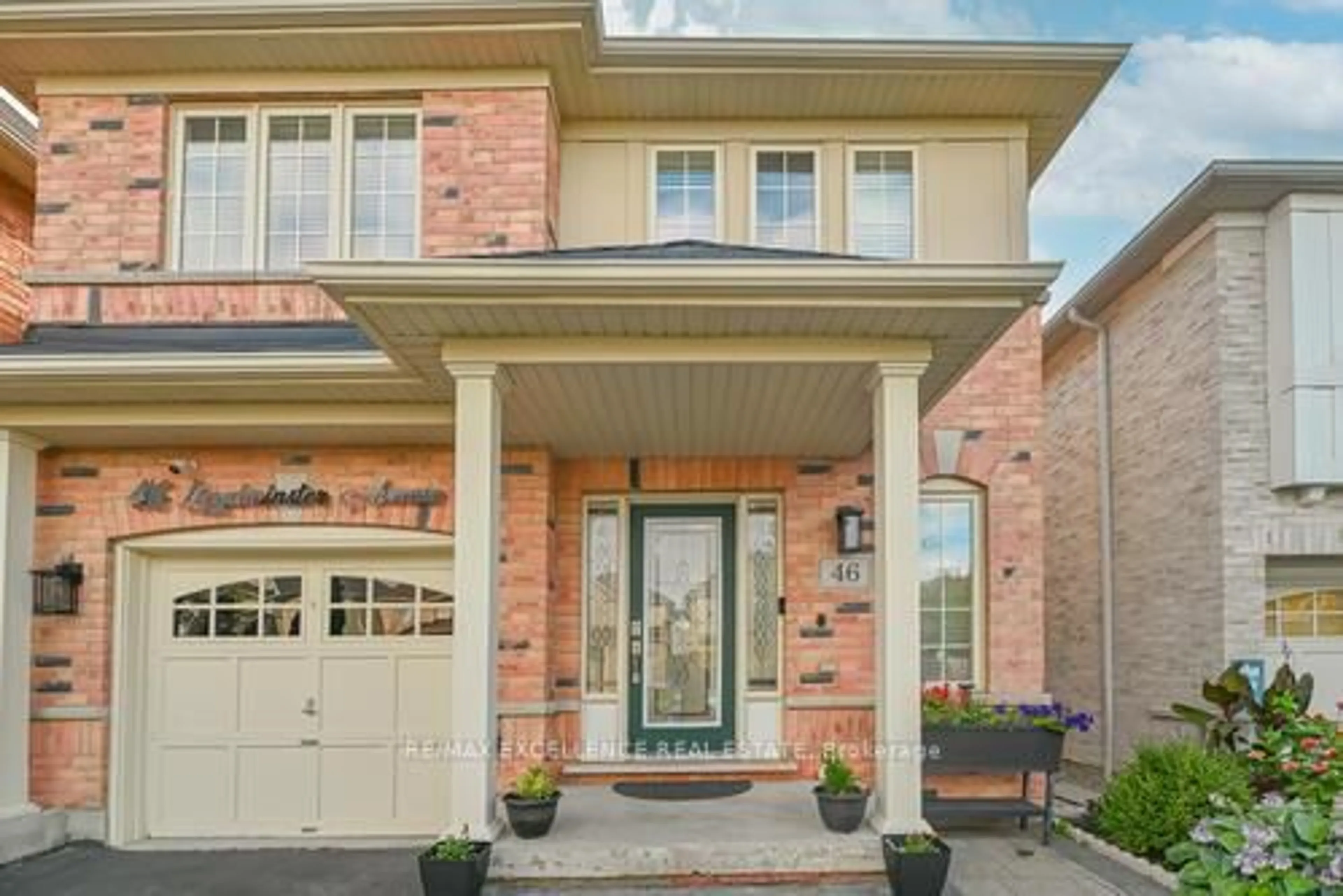 Home with brick exterior material, street for 46 Lloydminster Ave, Ajax Ontario L1Z 0N8
