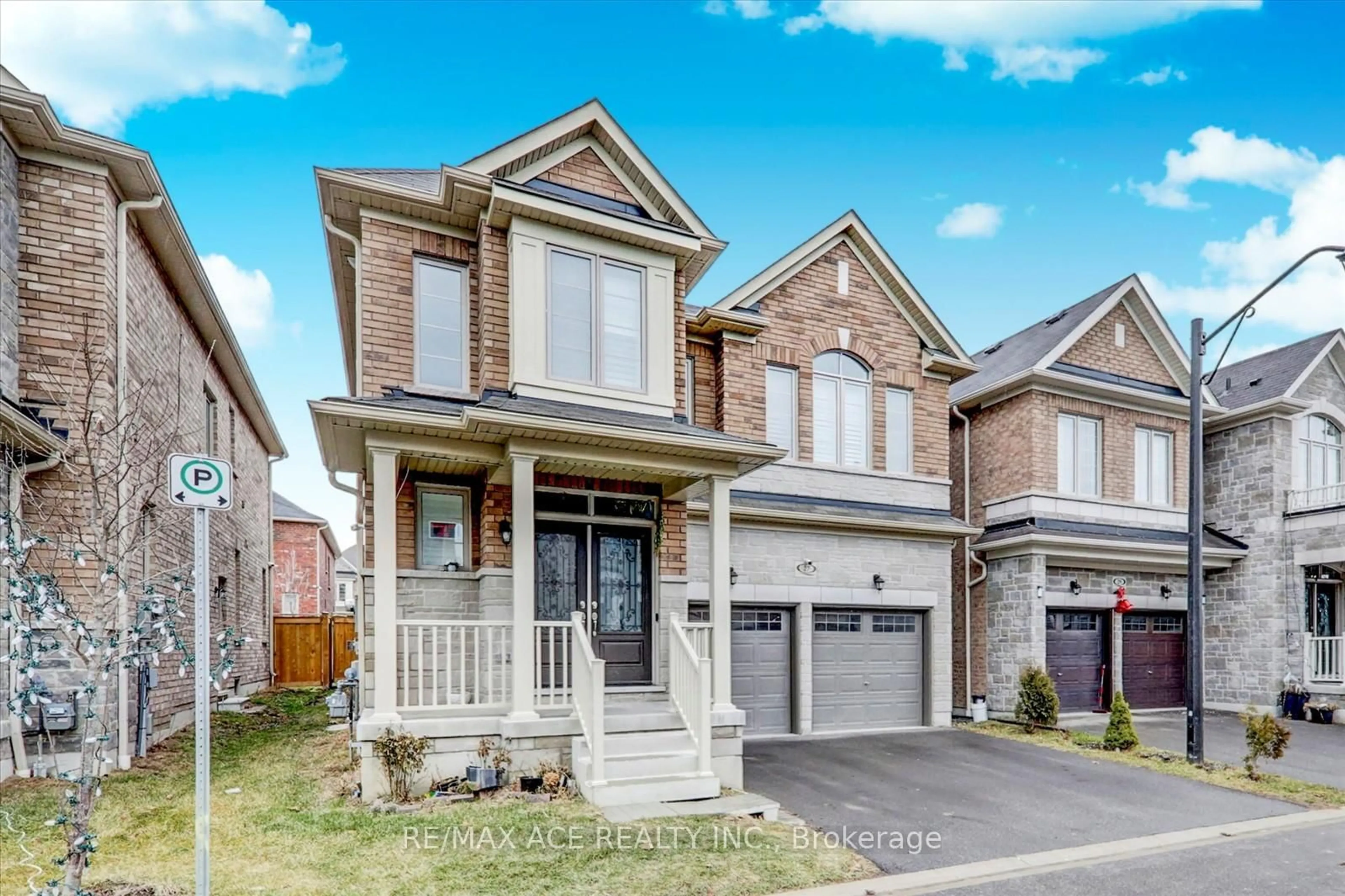 Home with brick exterior material, street for 27 Hassard-Short Lane, Ajax Ontario L1S 0G4