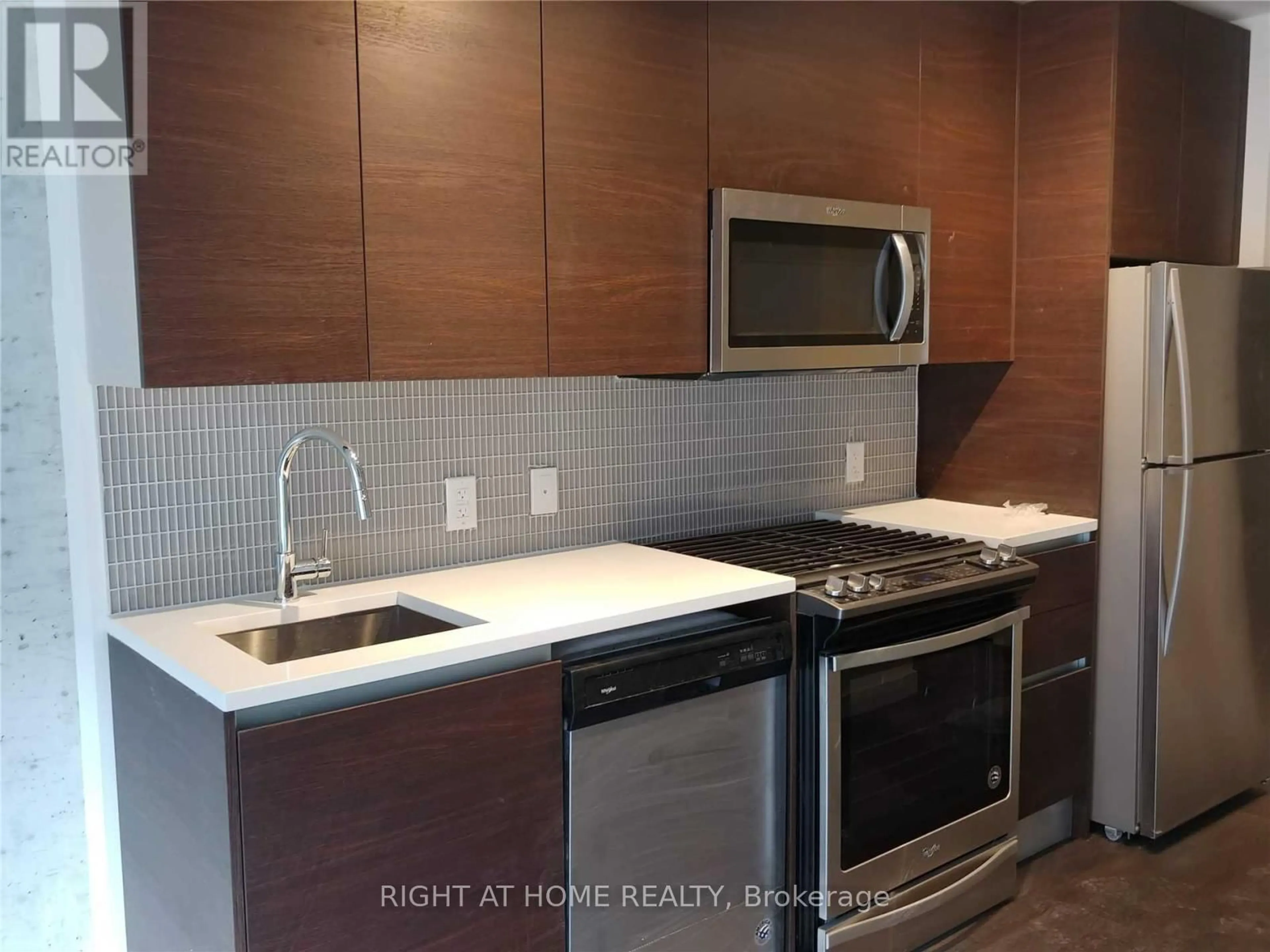 Standard kitchen, unknown for 246 Logan Ave #206, Toronto Ontario M4M 0E9