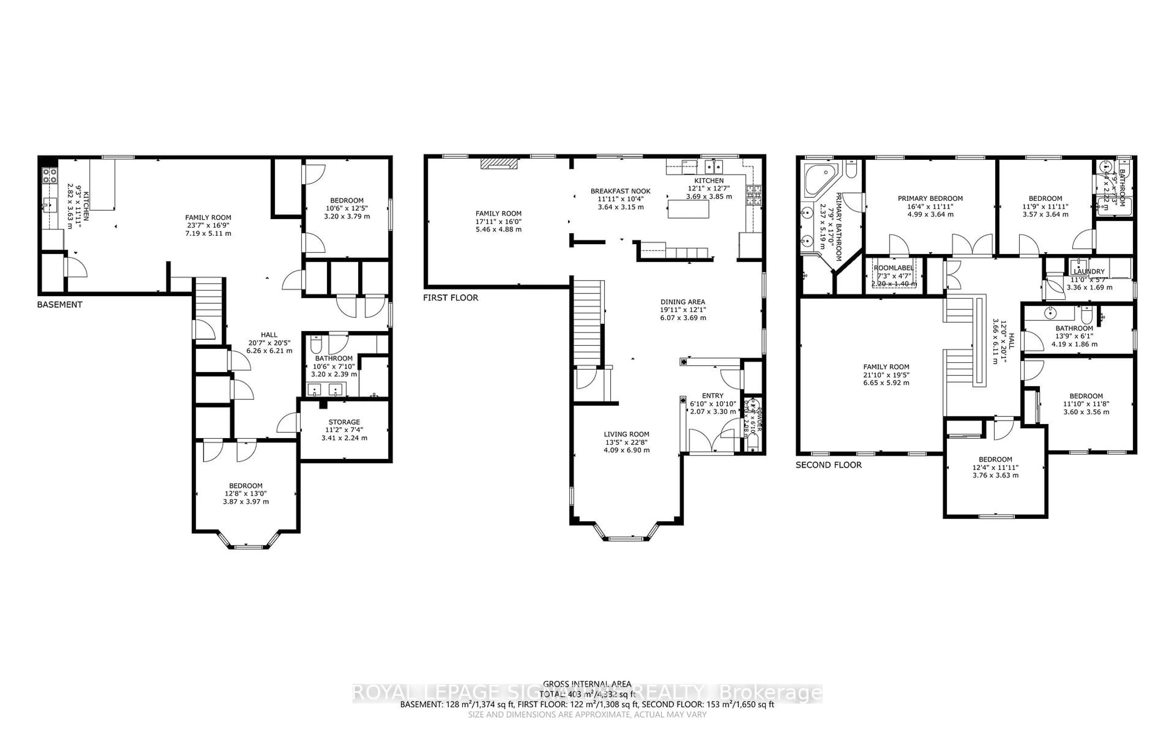 Floor plan for 10 Goodhart Cres, Ajax Ontario L1T 4J1