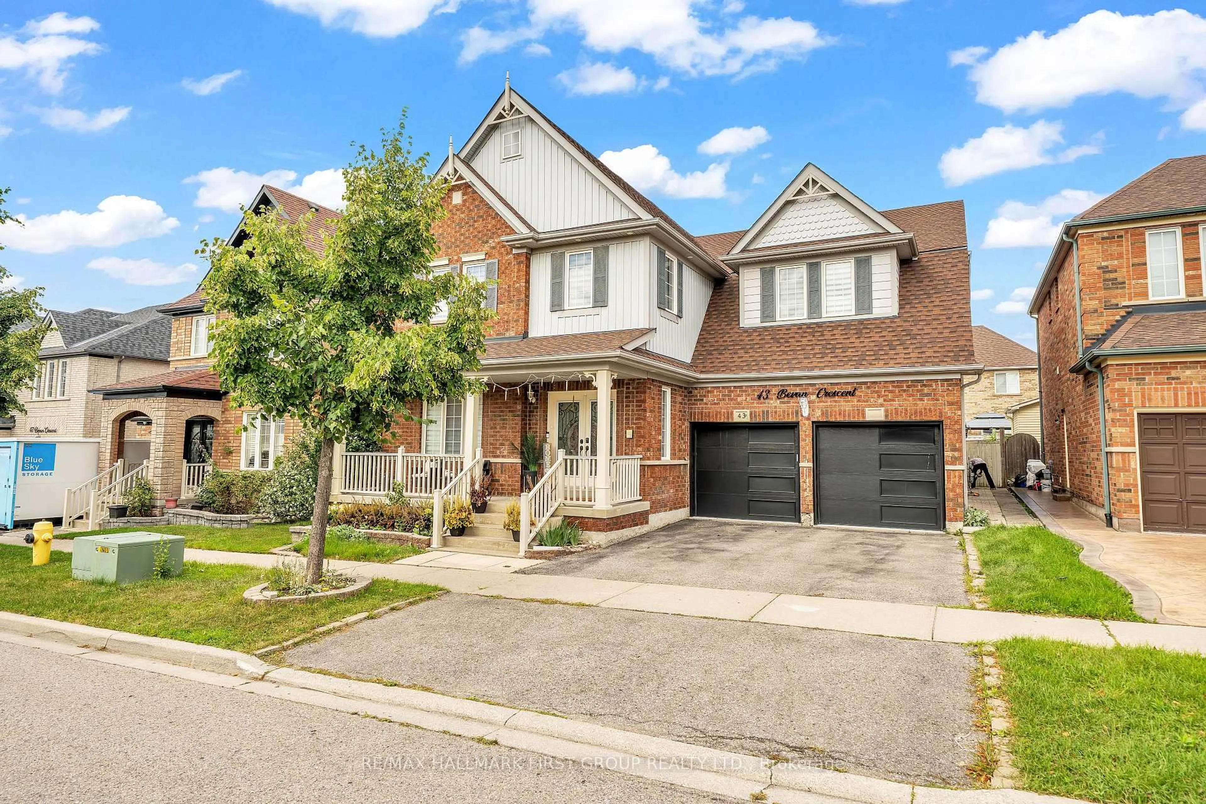 Home with brick exterior material, street for 43 Bevan Cres, Ajax Ontario L1T 4P4