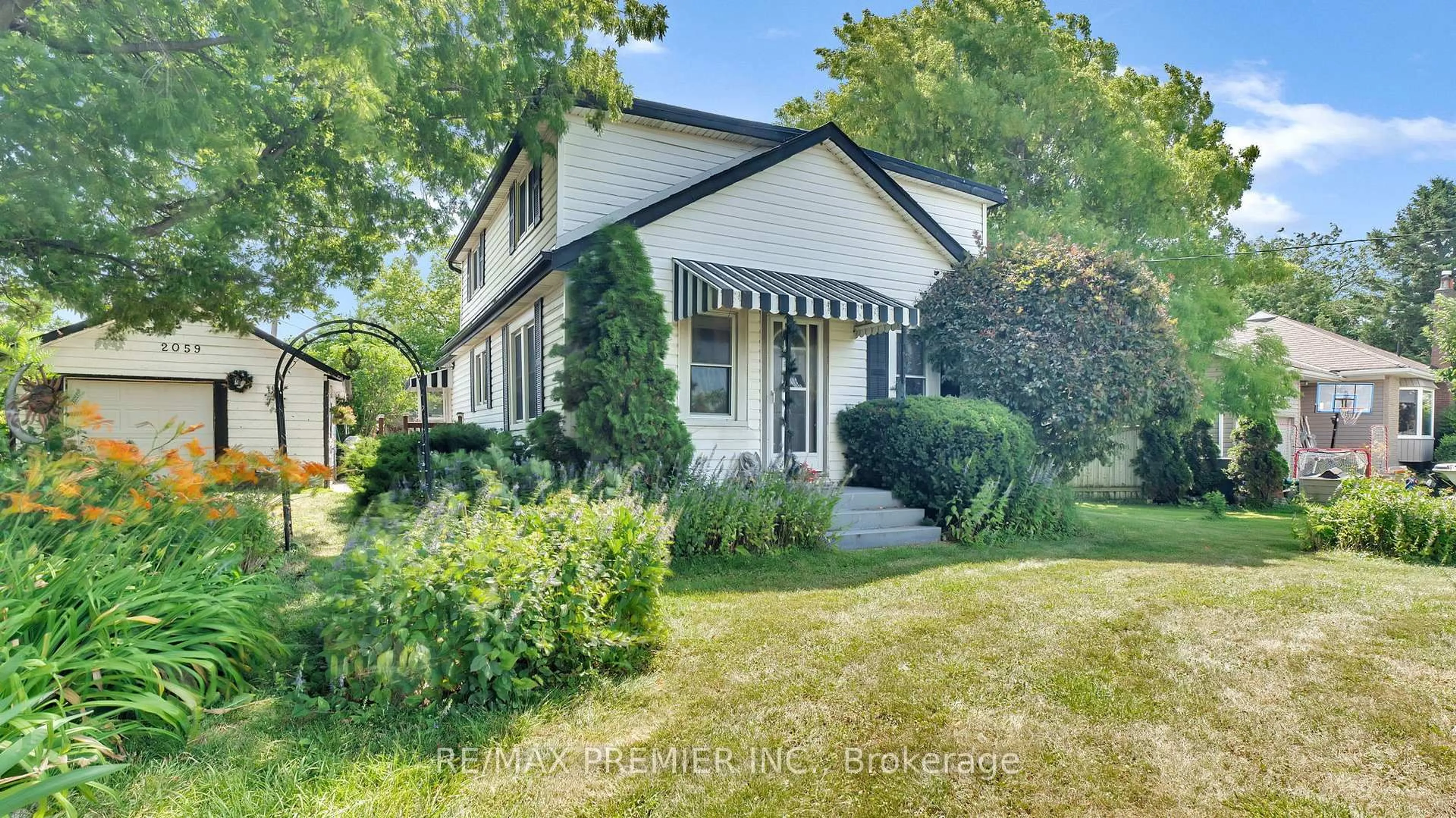 Home with brick exterior material, street for 2059 Maple Grove Rd, Clarington Ontario L1C 6M9