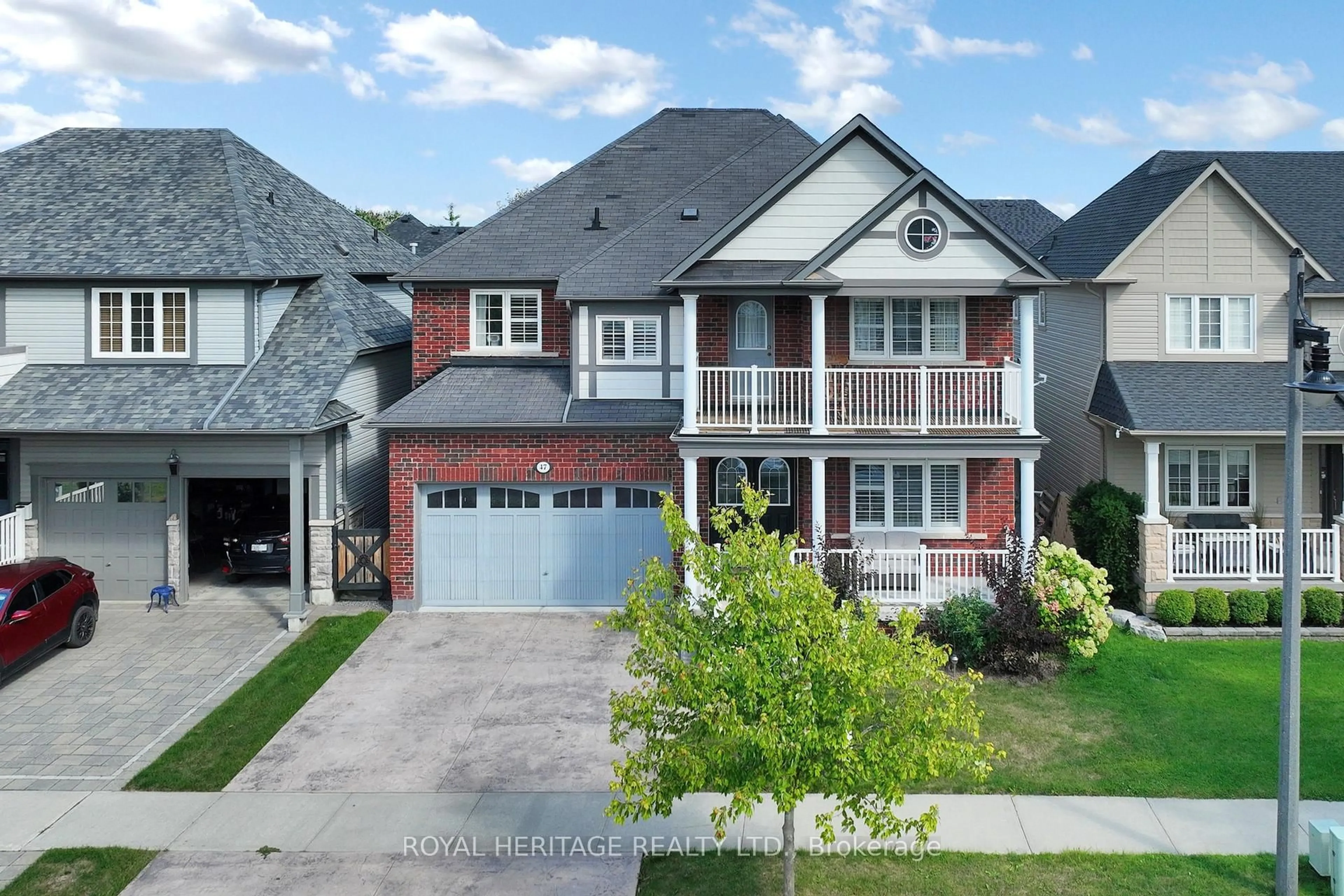 A pic from outside/outdoor area/front of a property/back of a property/a pic from drone, street for 47 Sisson Lane, Clarington Ontario L1B 0A7
