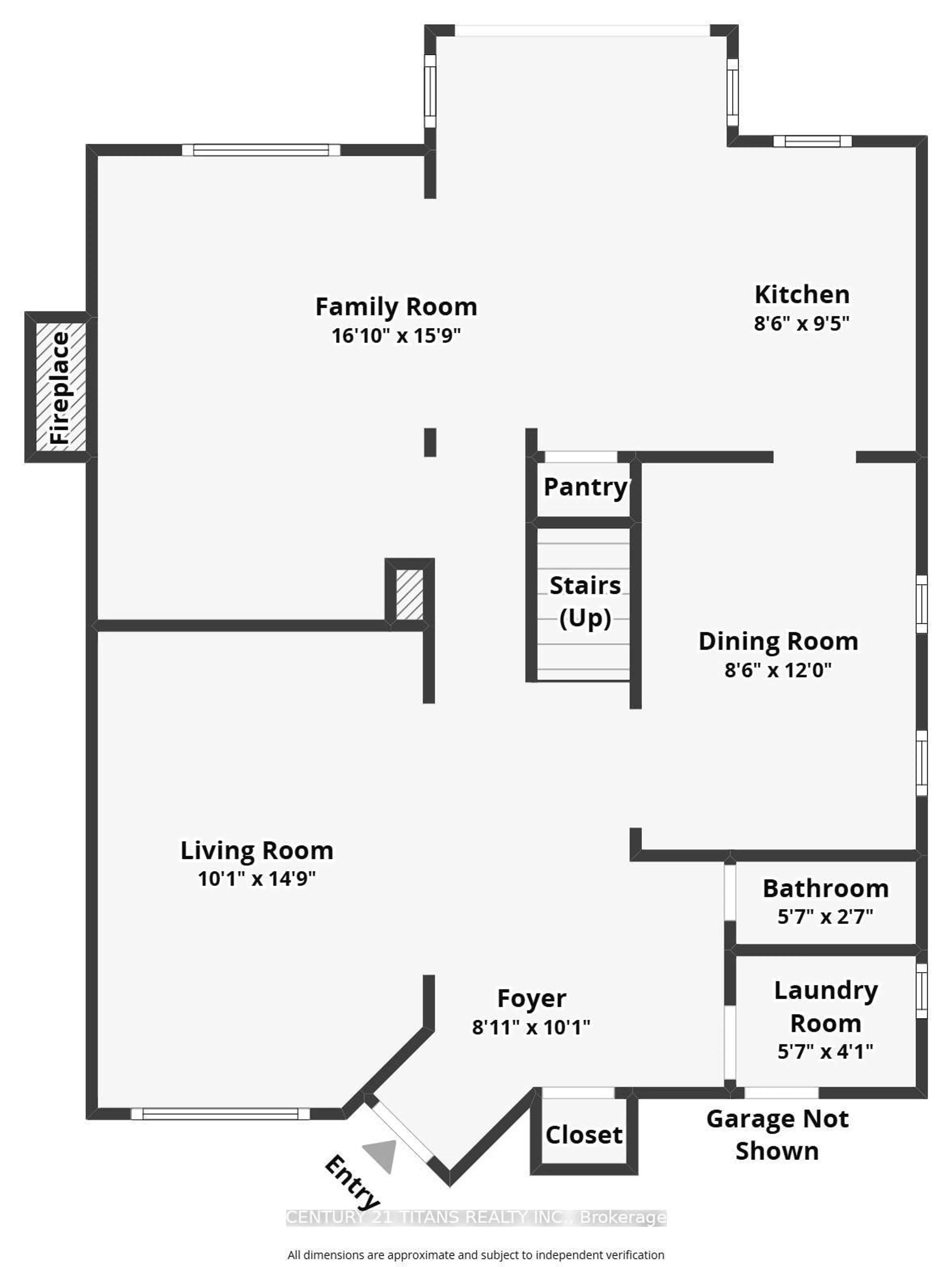 Floor plan for 1597 Amberlea Rd, Pickering Ontario L1V 5N8