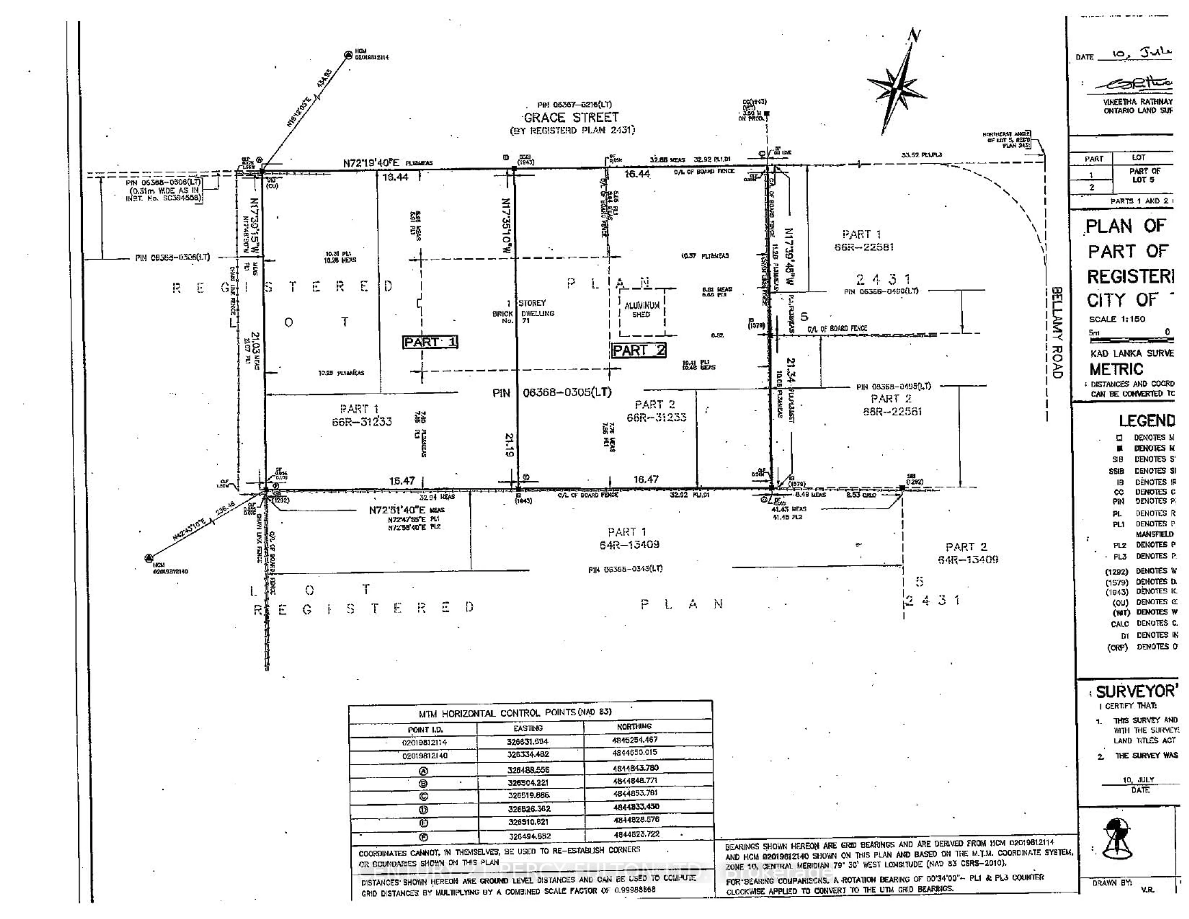 Floor plan for 71 Grace St, Toronto Ontario M1J 2M6