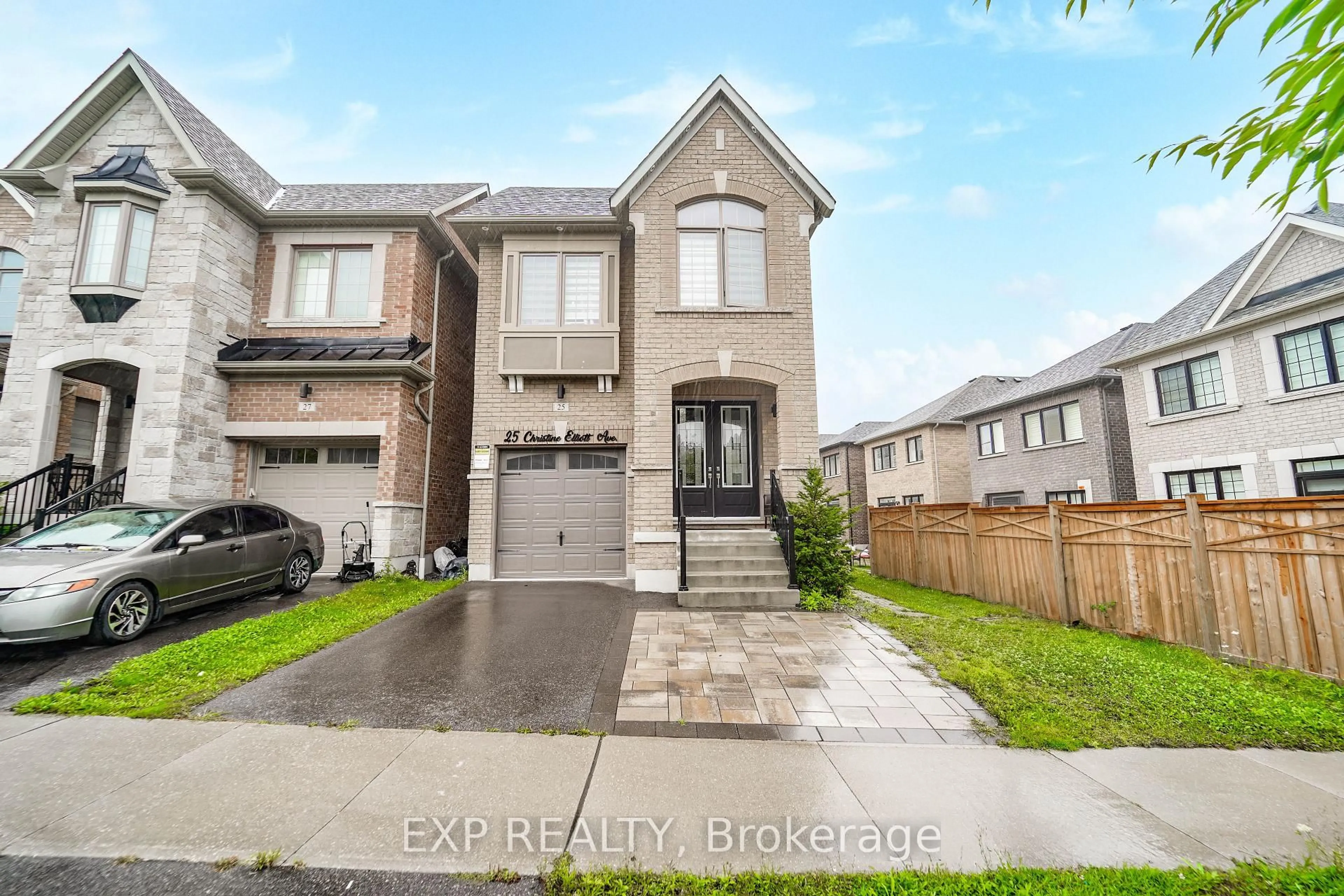 Home with brick exterior material, street for 25 Christine Elliott Ave, Whitby Ontario L1P 0B8