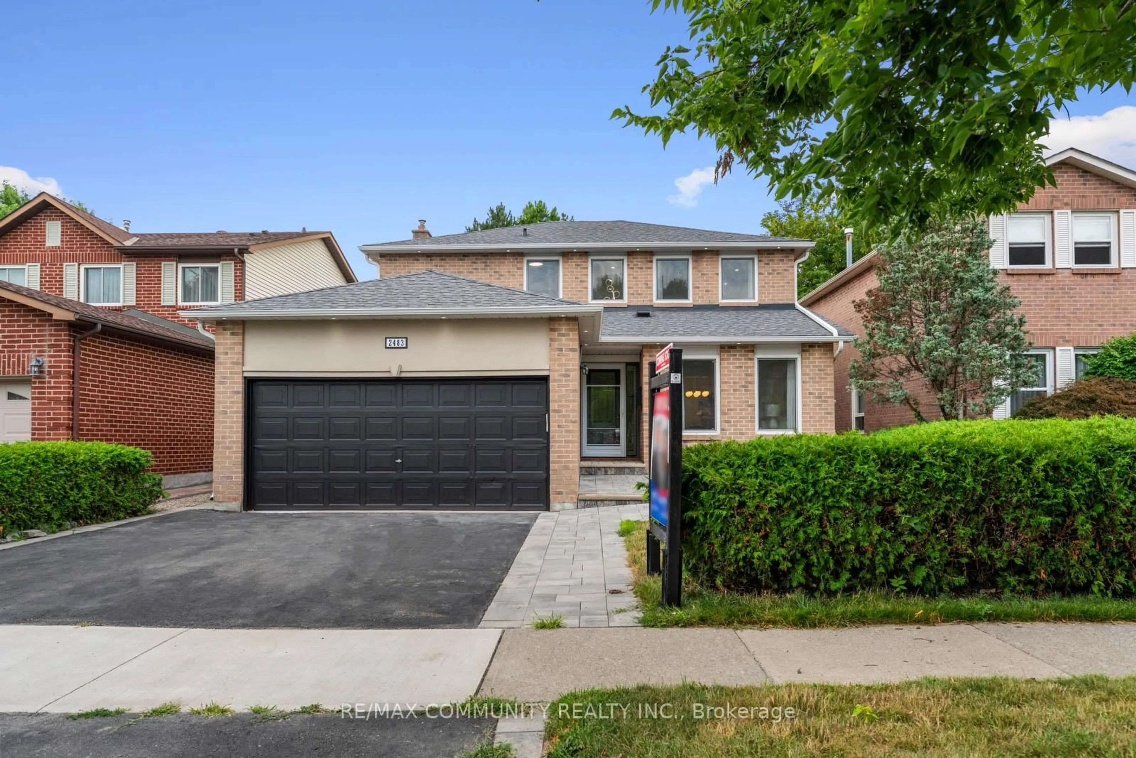 Home with brick exterior material, street for 2483 Linwood St, Pickering Ontario L1X 1G6