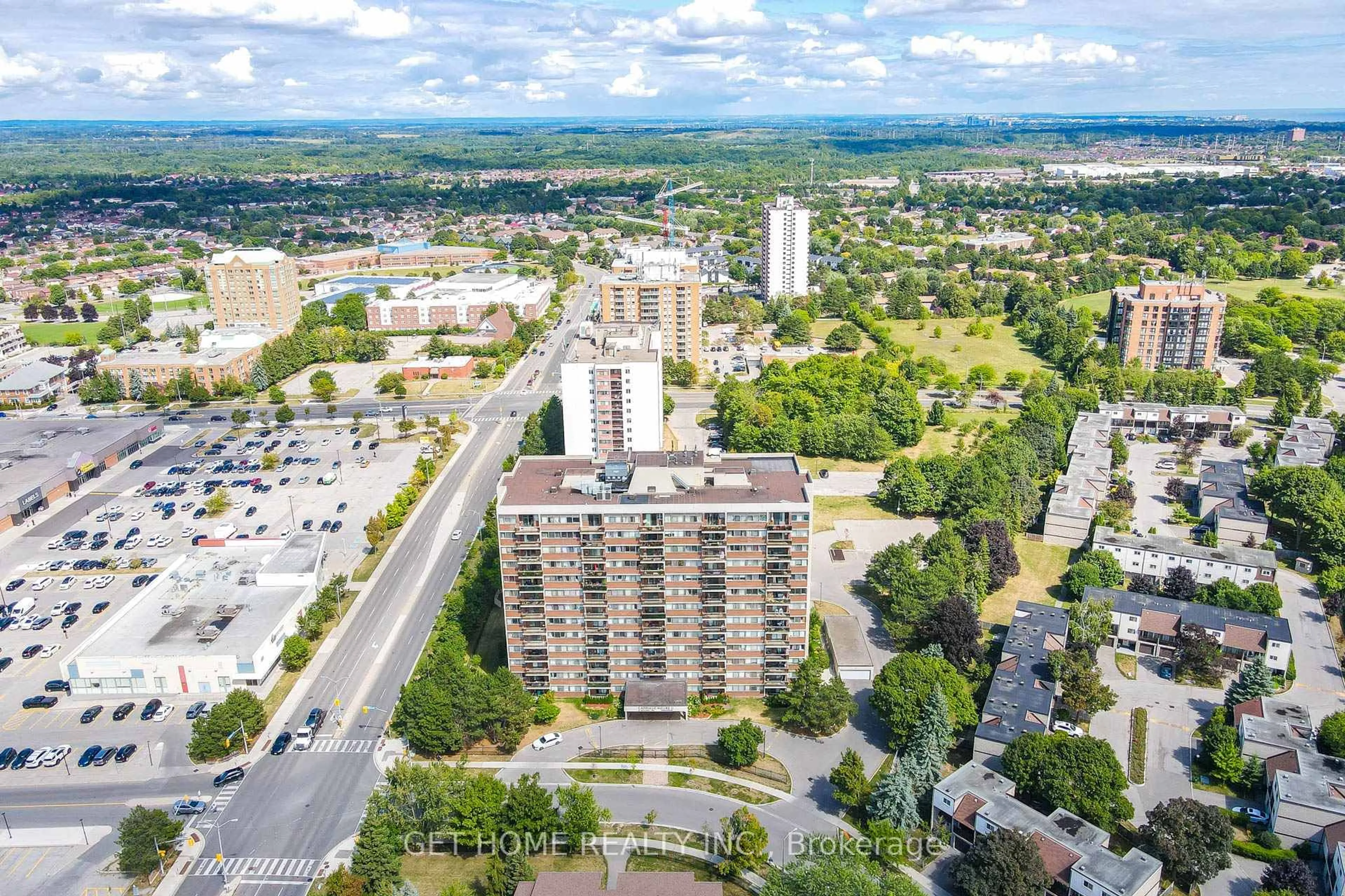 A pic from outside/outdoor area/front of a property/back of a property/a pic from drone, city buildings view from balcony for 99 Blackwell Ave ##1101, Toronto Ontario M1B 3R5