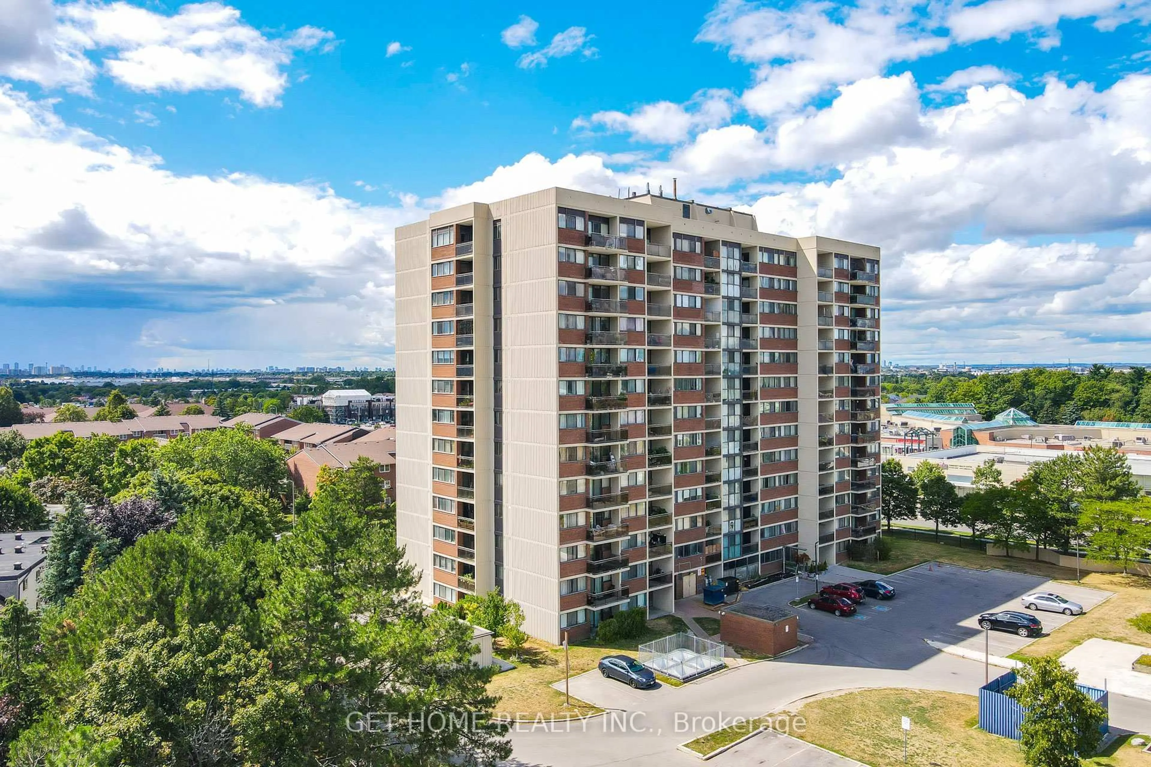 A pic from outside/outdoor area/front of a property/back of a property/a pic from drone, city buildings view from balcony for 99 Blackwell Ave ##1101, Toronto Ontario M1B 3R5