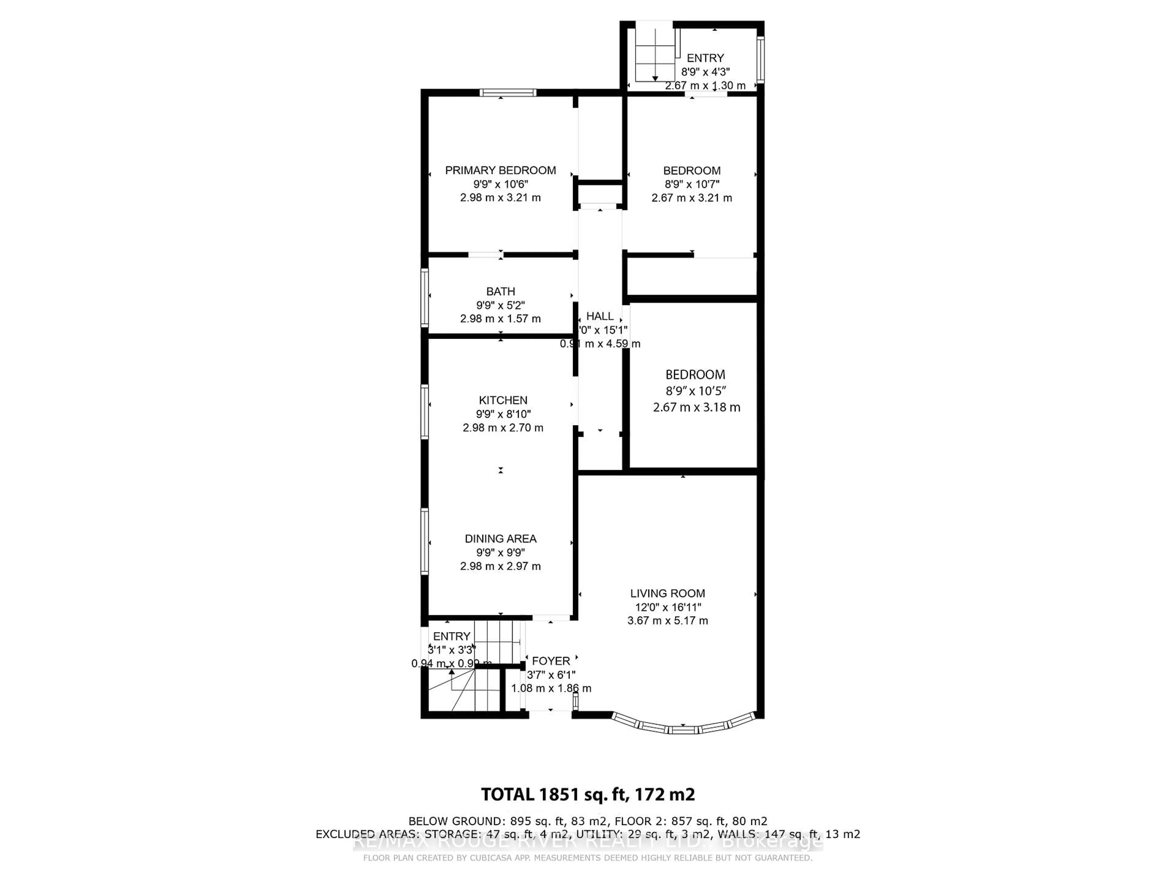 Floor plan for 686 Perry Cres, Oshawa Ontario L1J 2E3