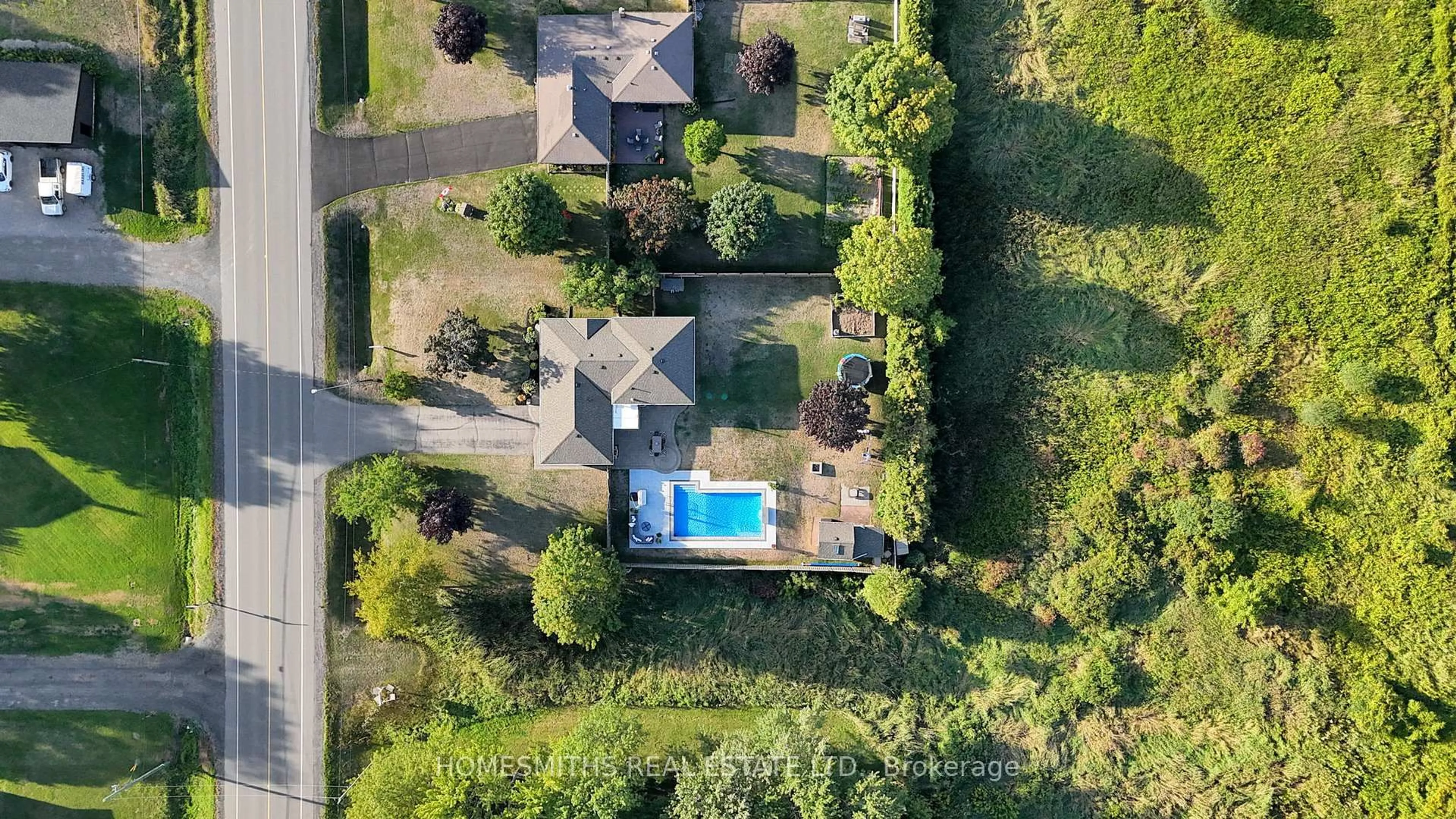 A pic from outside/outdoor area/front of a property/back of a property/a pic from drone, unknown for 2145 Newtonville Rd, Clarington Ontario L0A 1J0