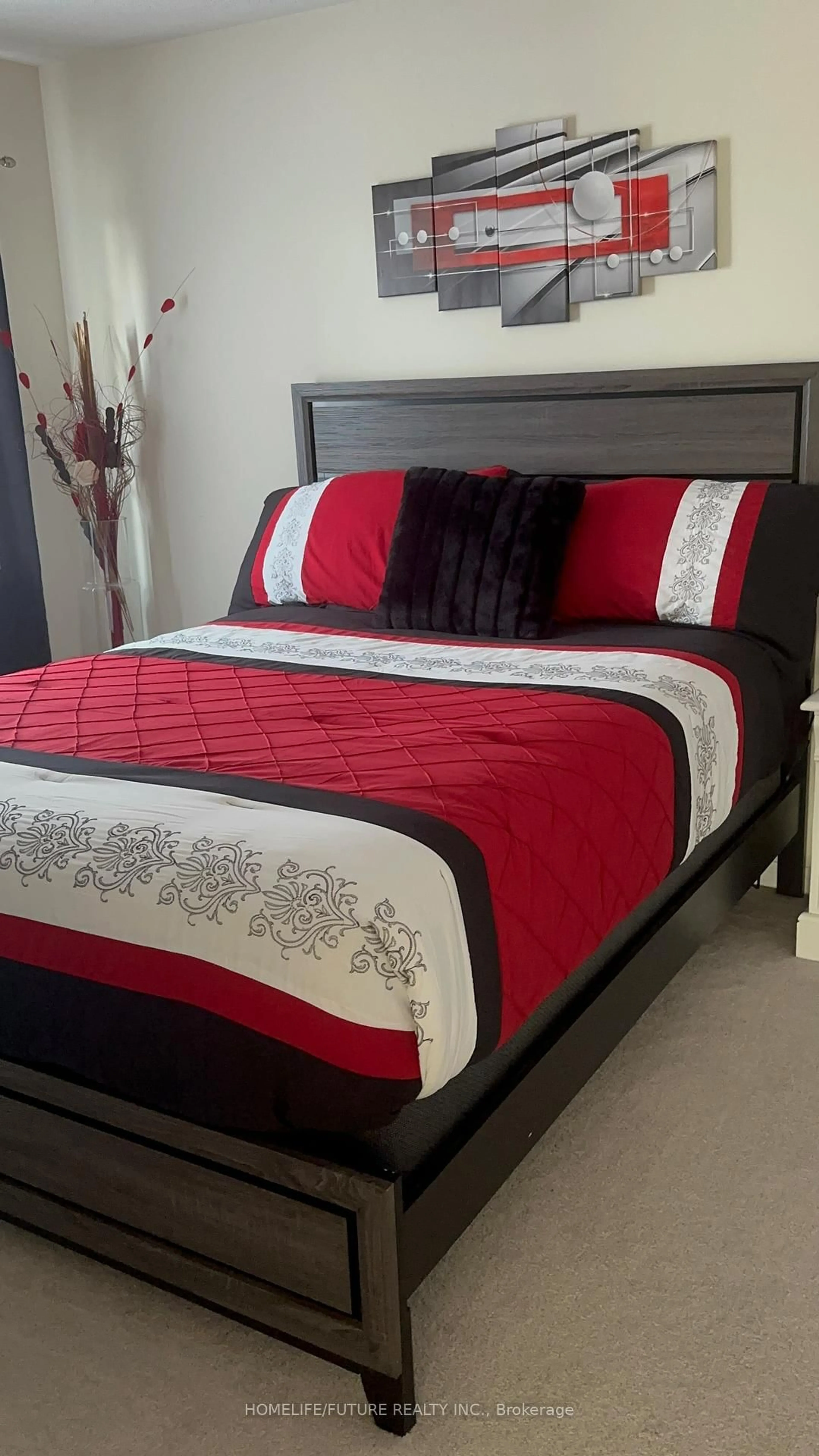 Bedroom with bed, carpet floor for 23 Edwin Carr St, Clarington Ontario L1C 0R8