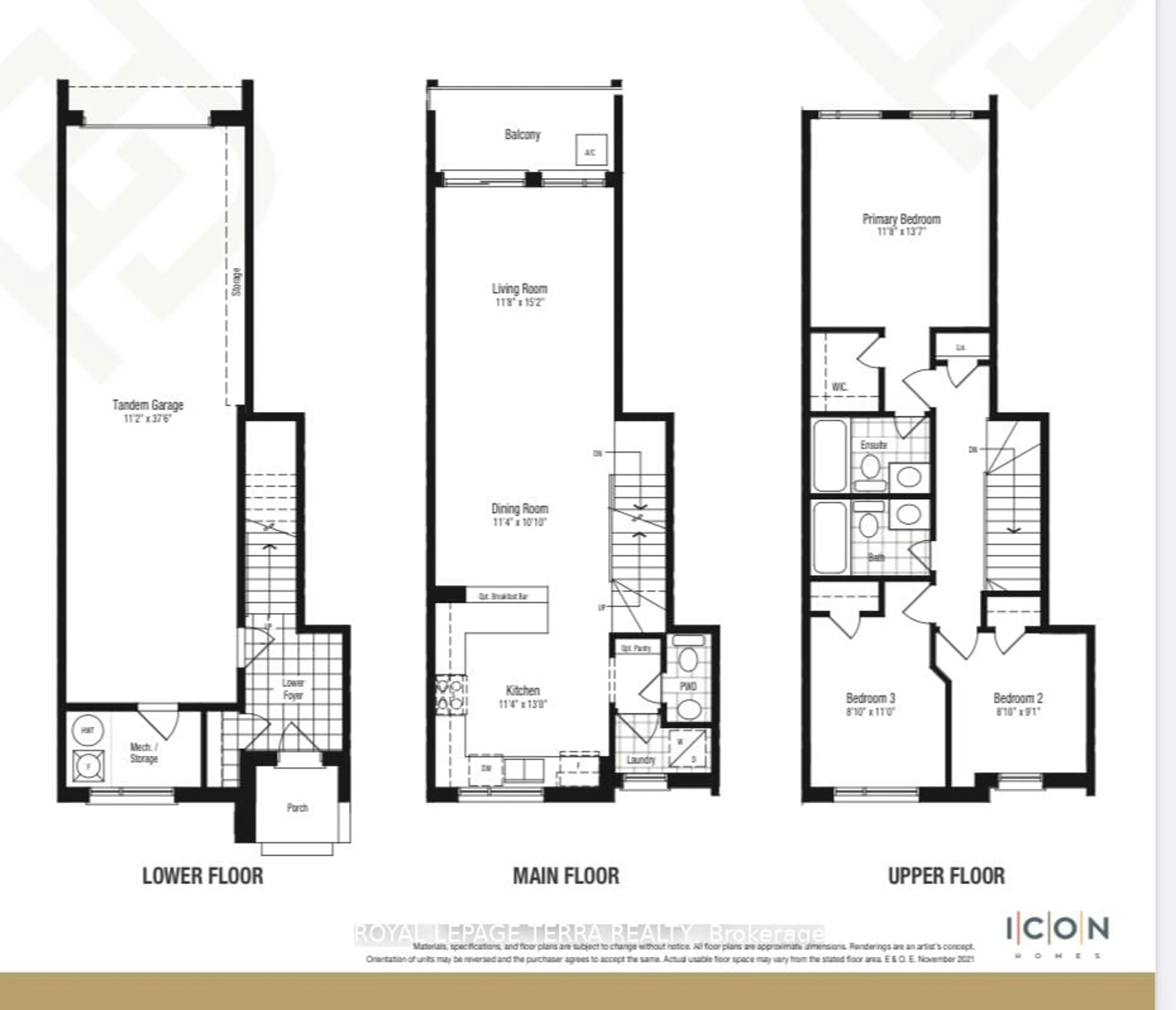 Floor plan for 1695 Dersan St #111, Pickering Ontario L1X 0S9
