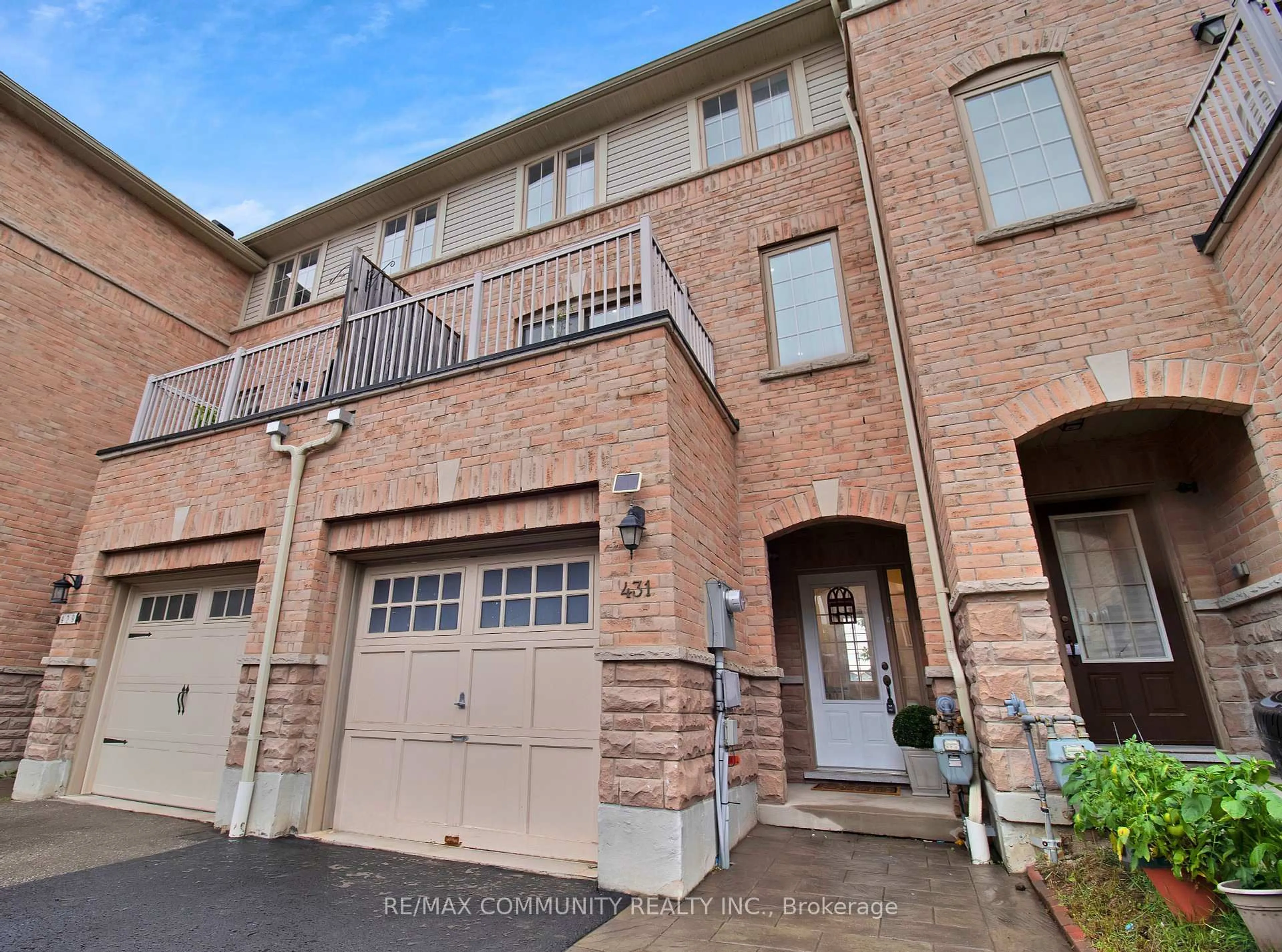 Home with brick exterior material, street for 431 Rossland Rd, Ajax Ontario L1Z 0M7