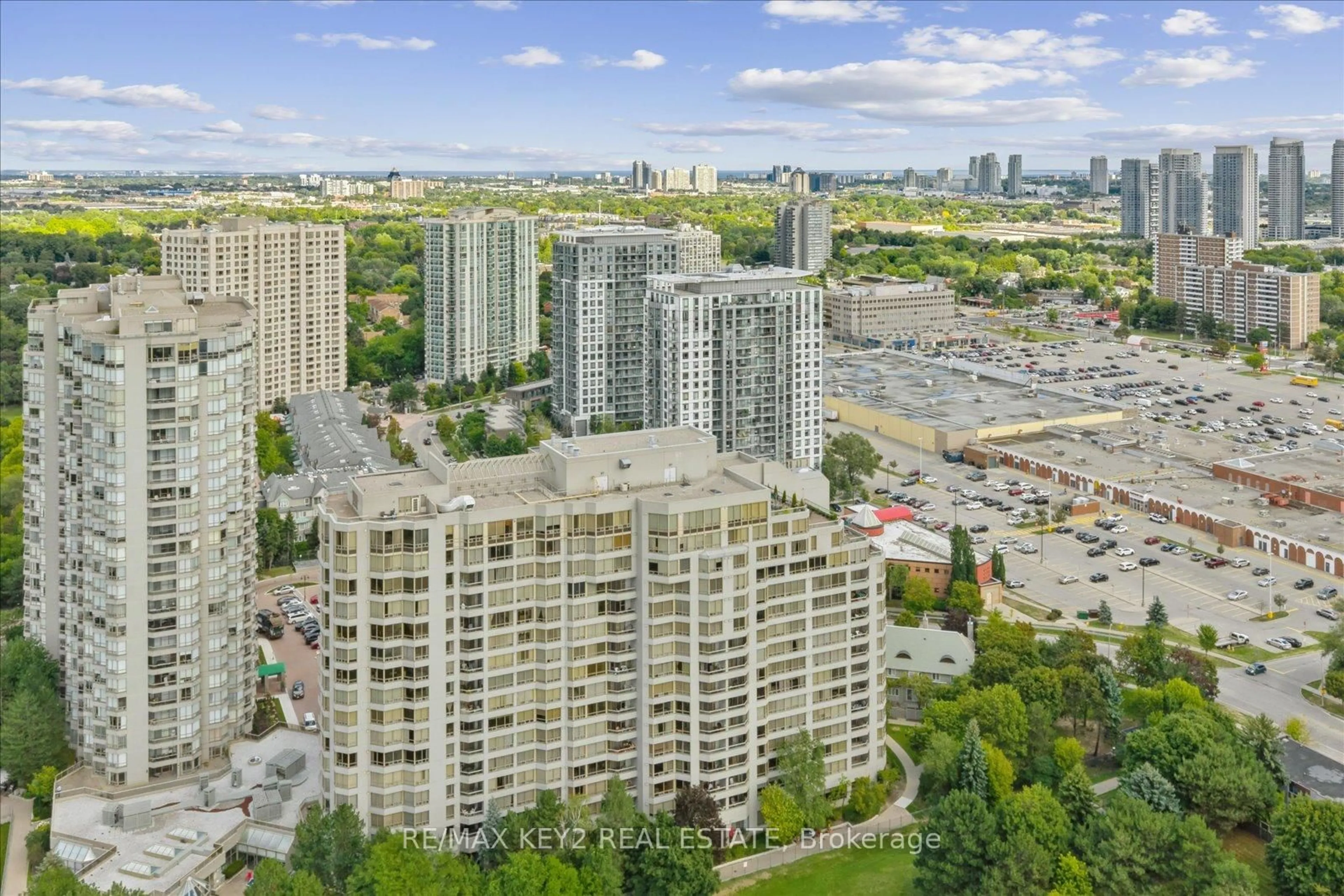 A pic from outside/outdoor area/front of a property/back of a property/a pic from drone, city buildings view from balcony for 138 Bonis Ave #1116, Toronto Ontario M1T 3V9