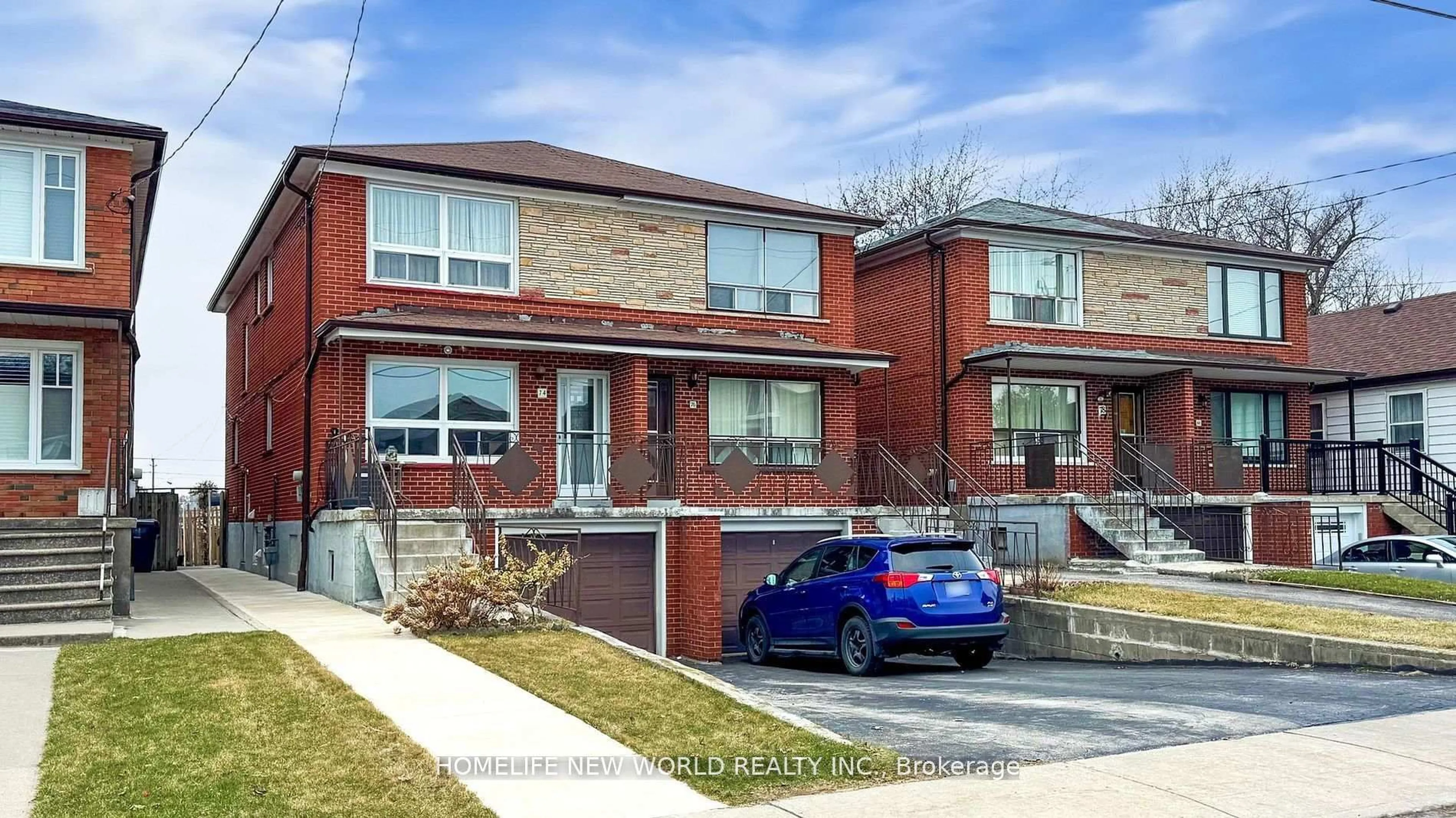 Home with brick exterior material, street for 74 North Edgely Ave, Toronto Ontario M1K 1T7