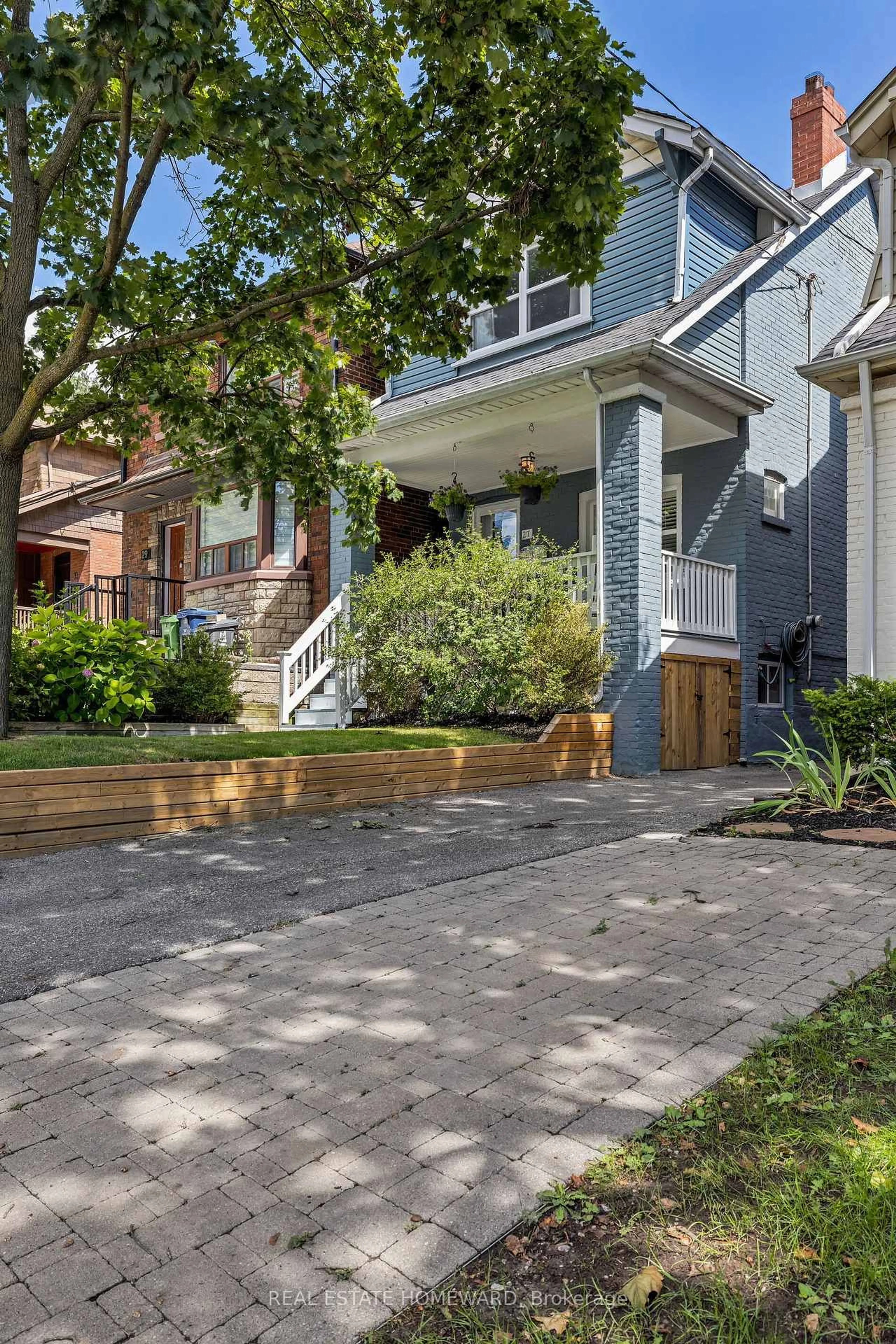 Home with brick exterior material, street for 27 Normandy Blvd, Toronto Ontario M4L 3K1