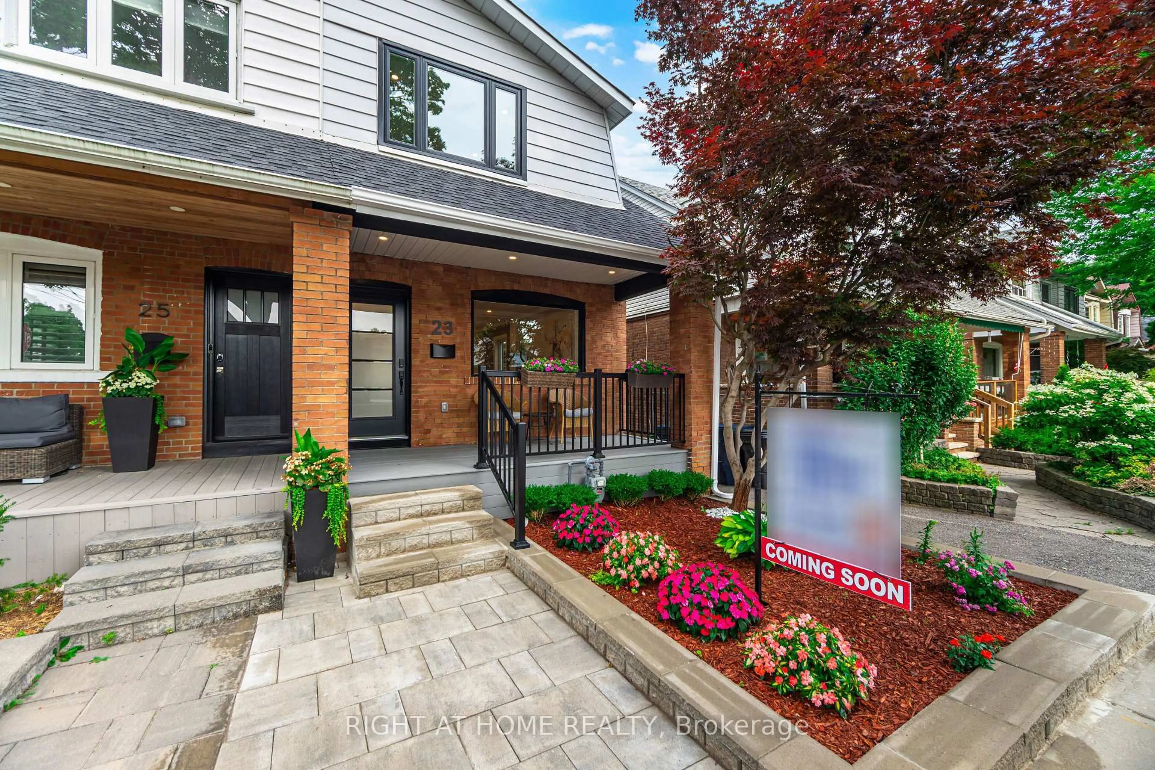 Home with brick exterior material, street for 23 Bowmore Rd, Toronto Ontario M4L 3H6