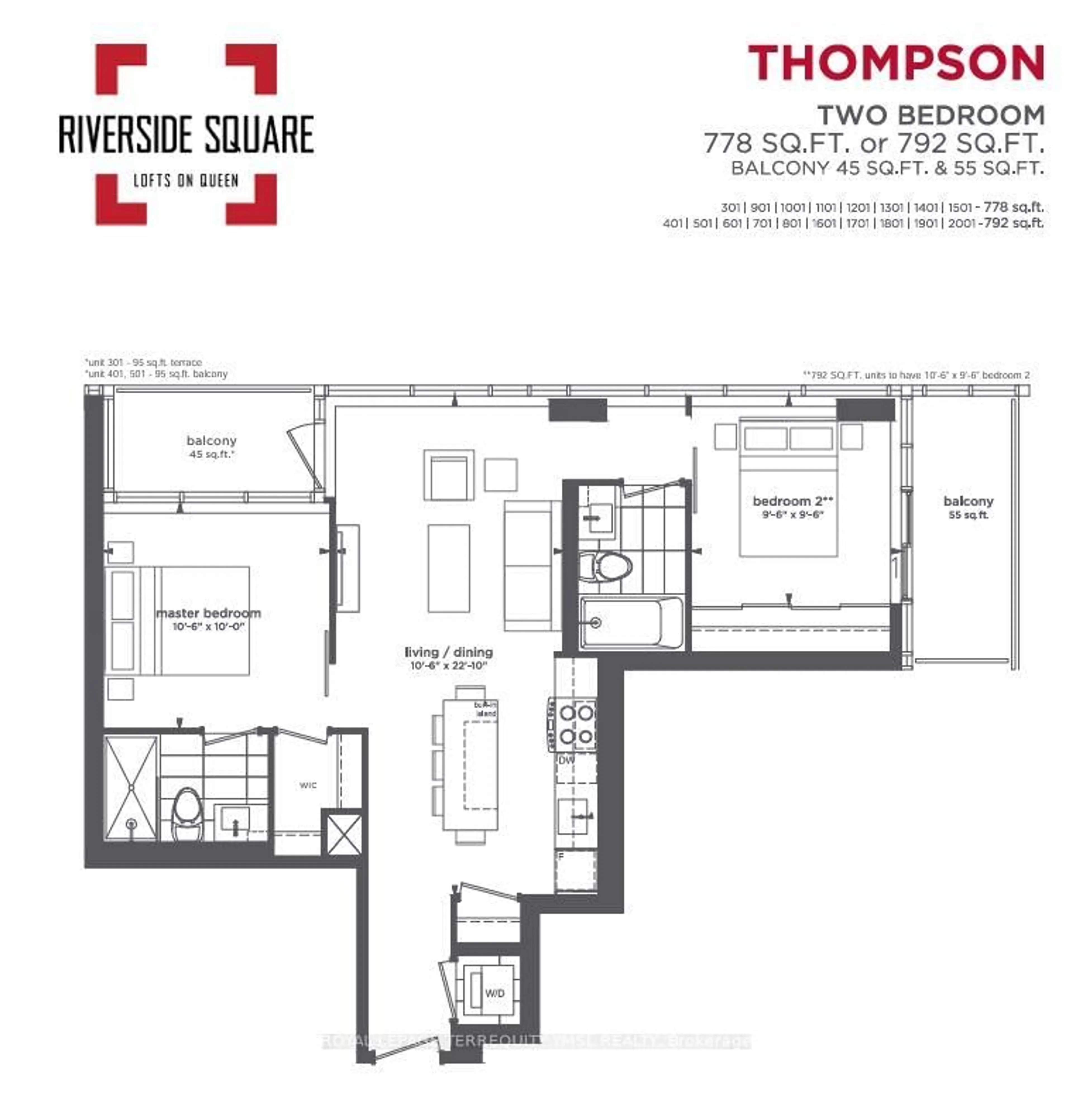 Floor plan for 15 Baseball Pl #501, Toronto Ontario M4M 0E6
