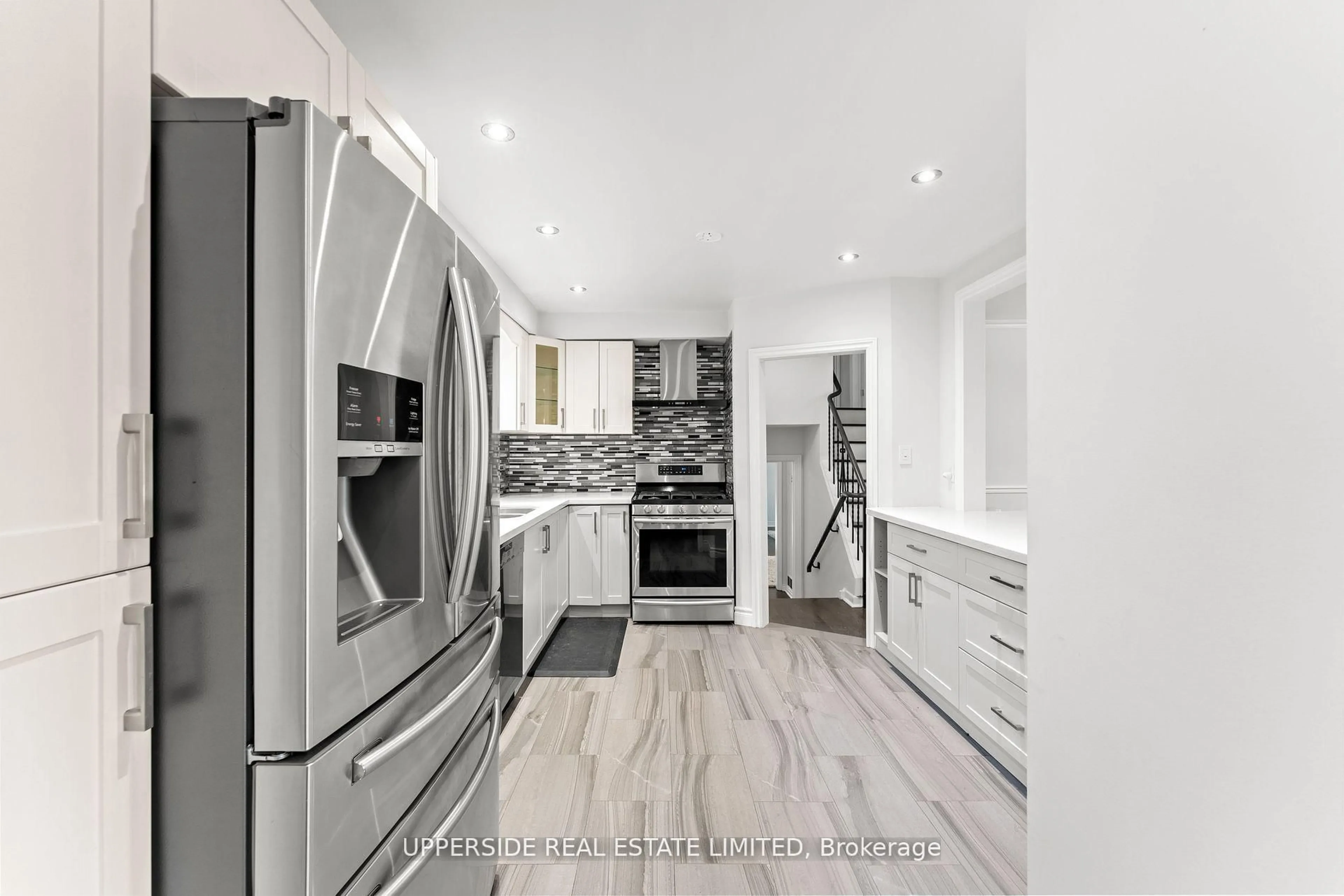 Contemporary kitchen, ceramic/tile floor for 16 Janellan Terr, Toronto Ontario M1E 3M9