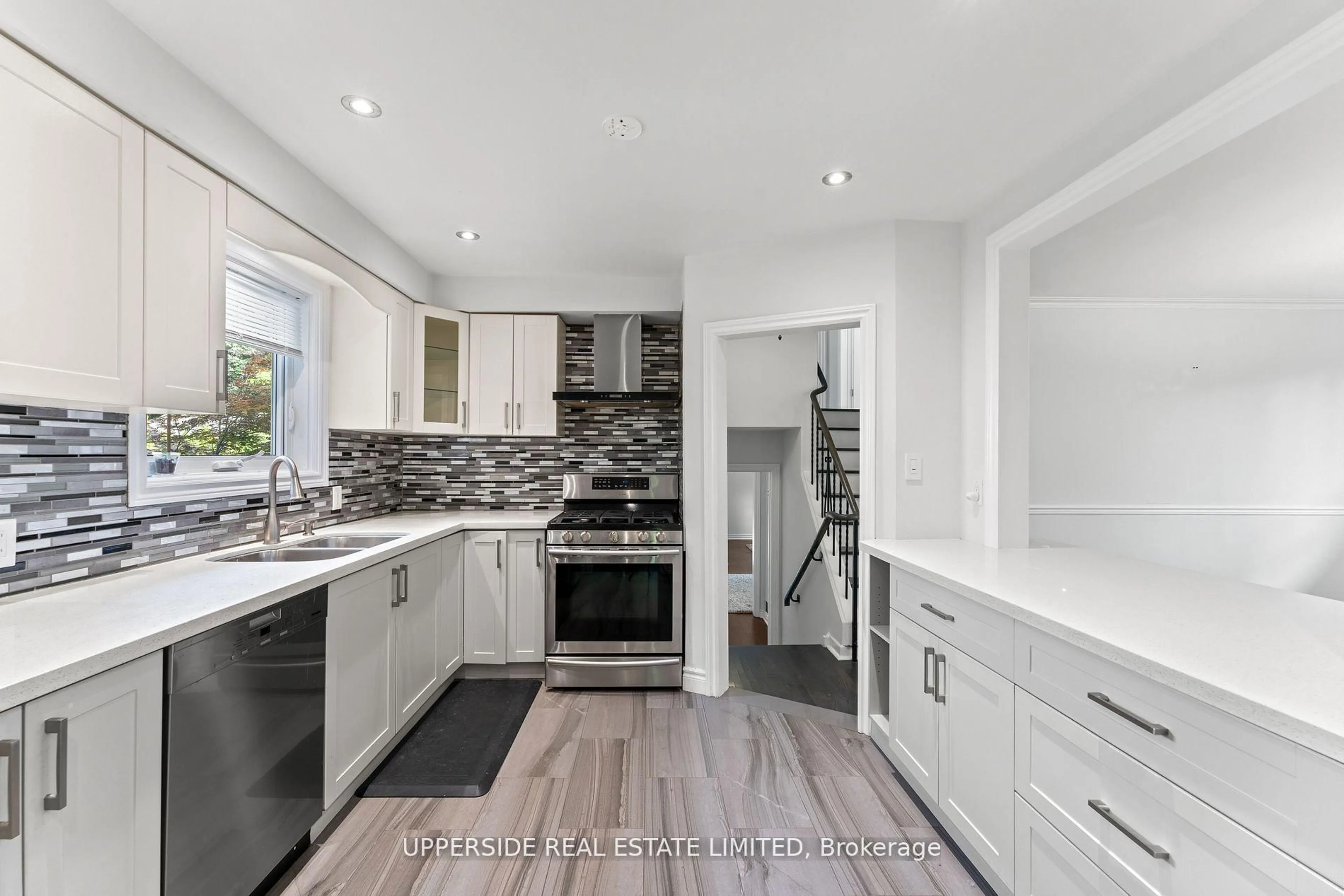 Contemporary kitchen, ceramic/tile floor for 16 Janellan Terr, Toronto Ontario M1E 3M9