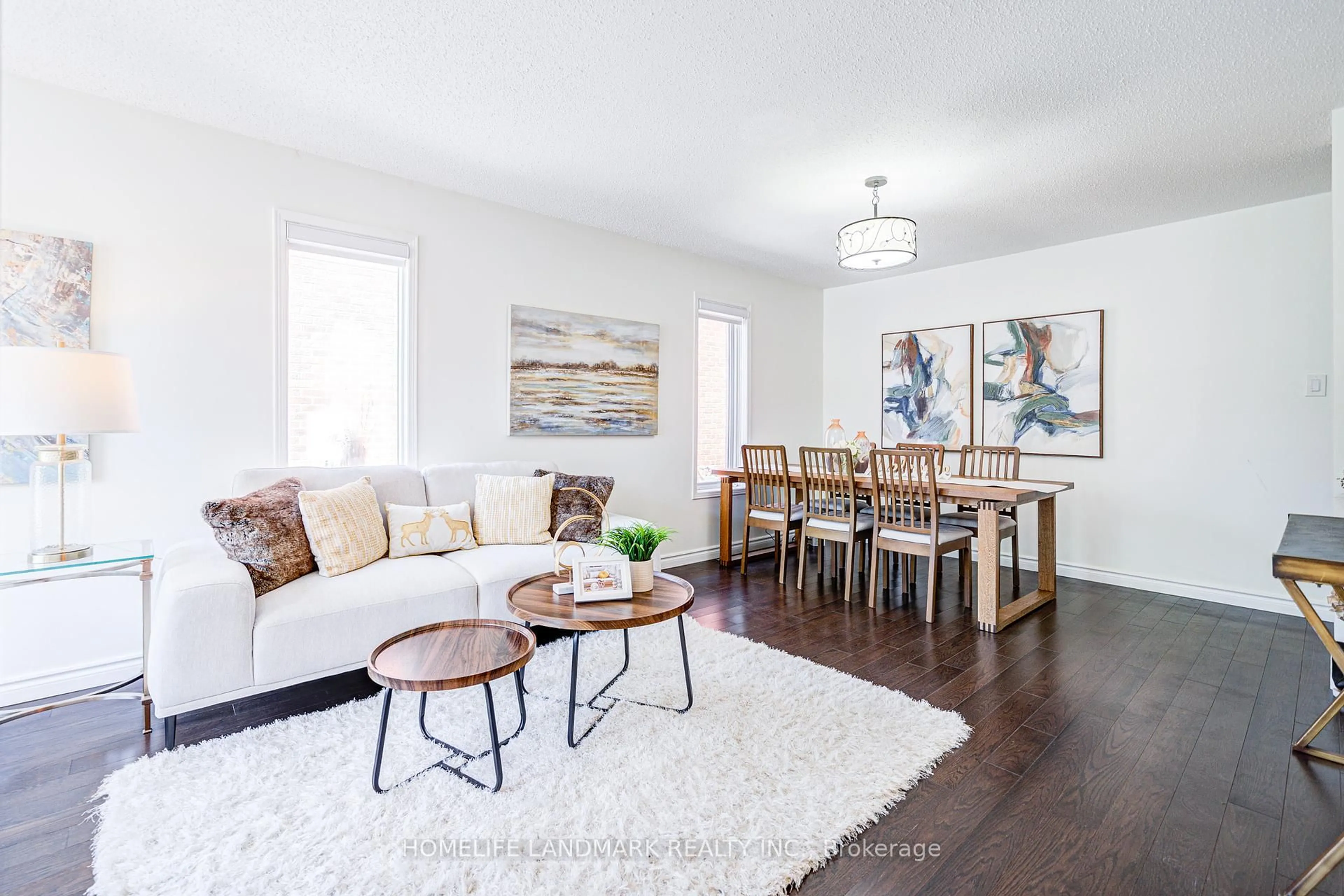 Living room with furniture, wood/laminate floor for 1925 Pine Grove Ave, Pickering Ontario L1V 6R4