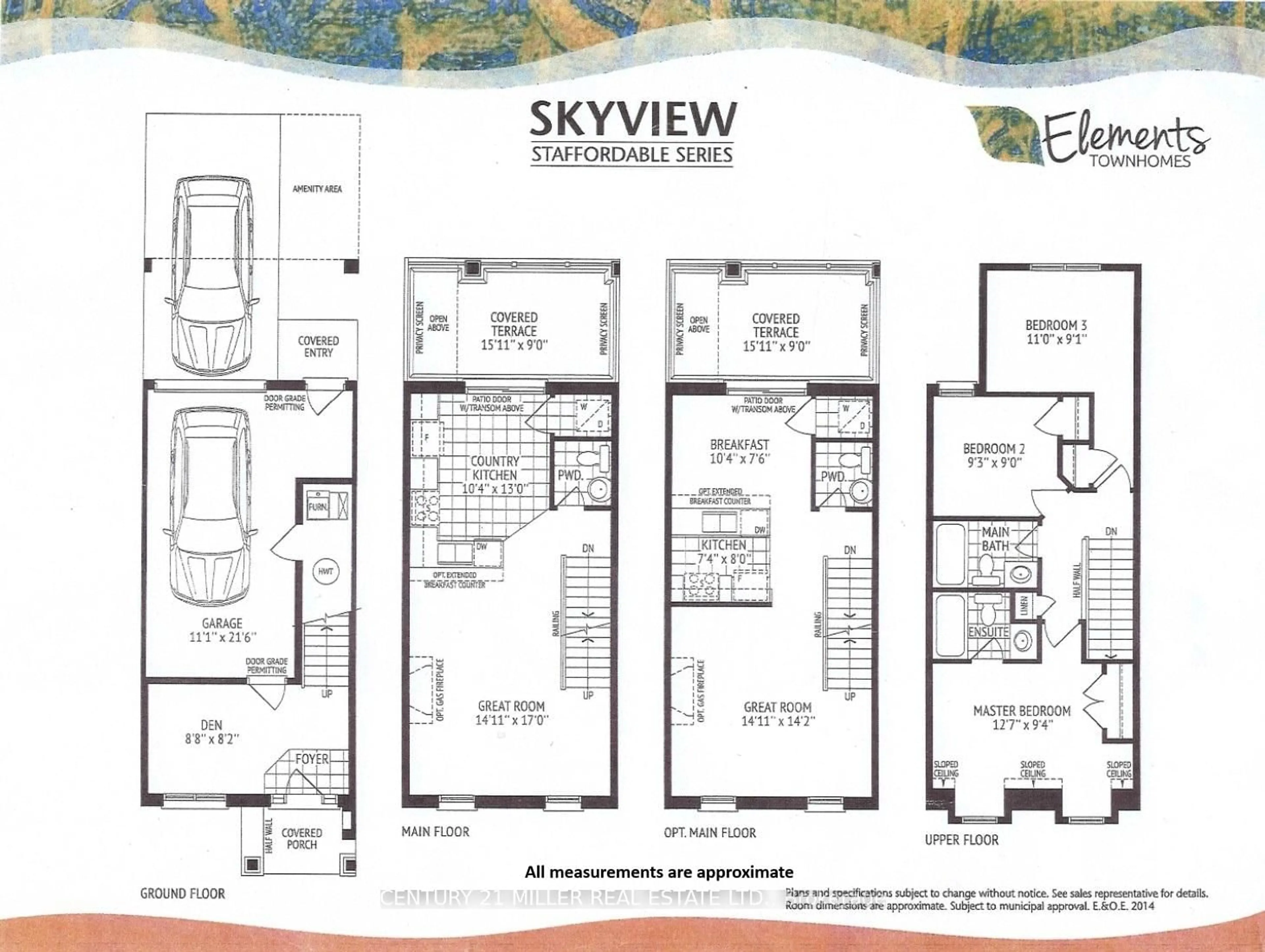 Floor plan for 1401 Salem Rd, Ajax Ontario L1Z 0R9