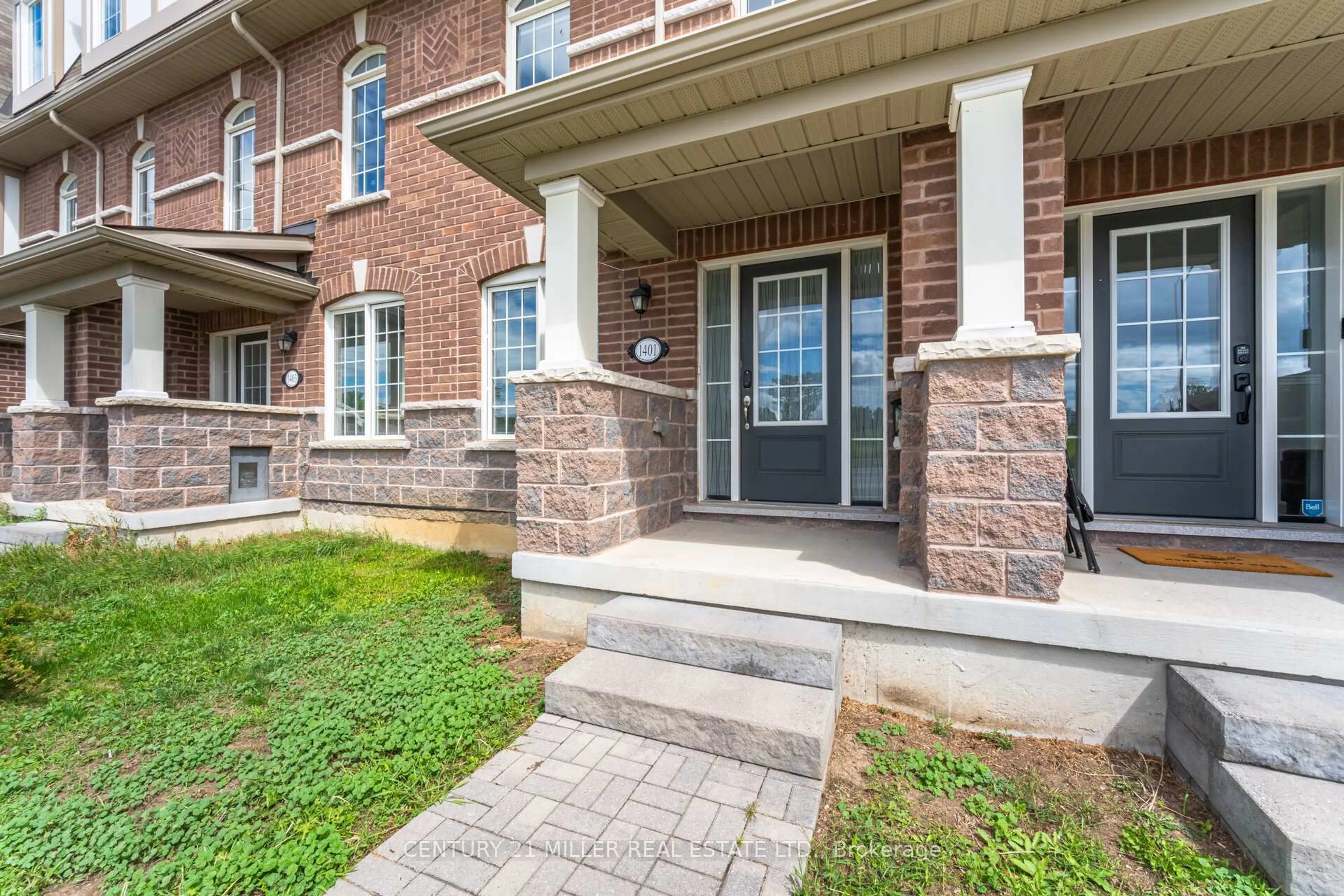 Home with brick exterior material, street for 1401 Salem Rd, Ajax Ontario L1Z 0R9
