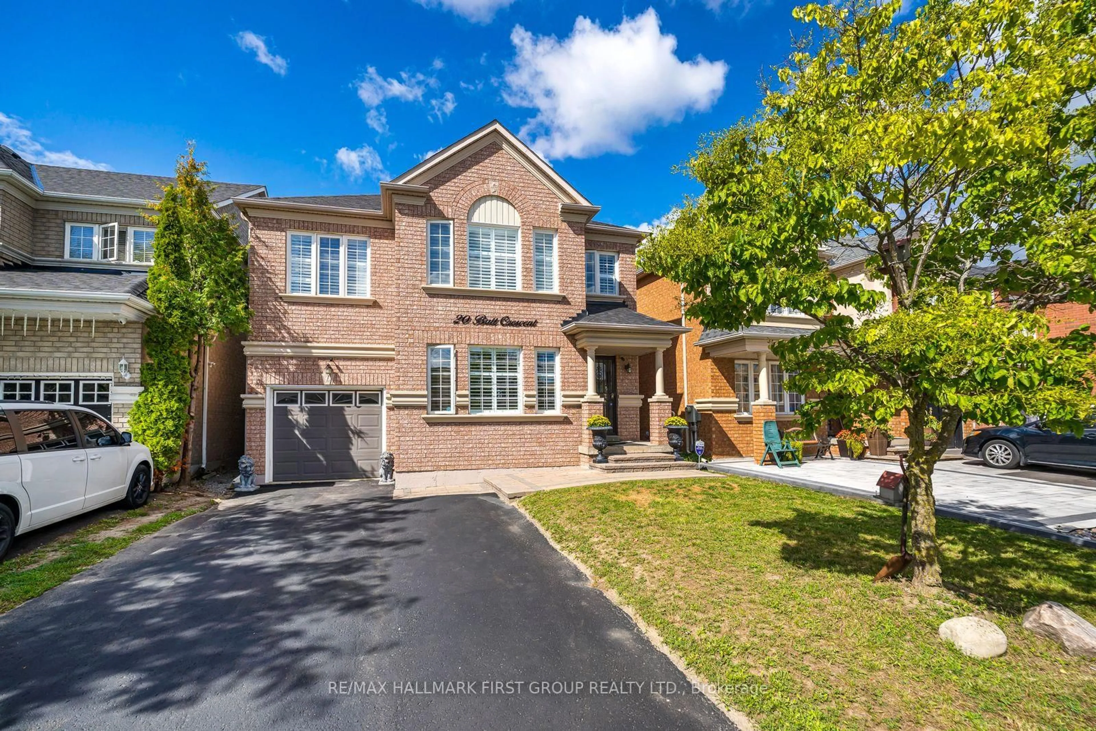 Home with brick exterior material, street for 20 Batt Cres, Ajax Ontario L1T 4M2