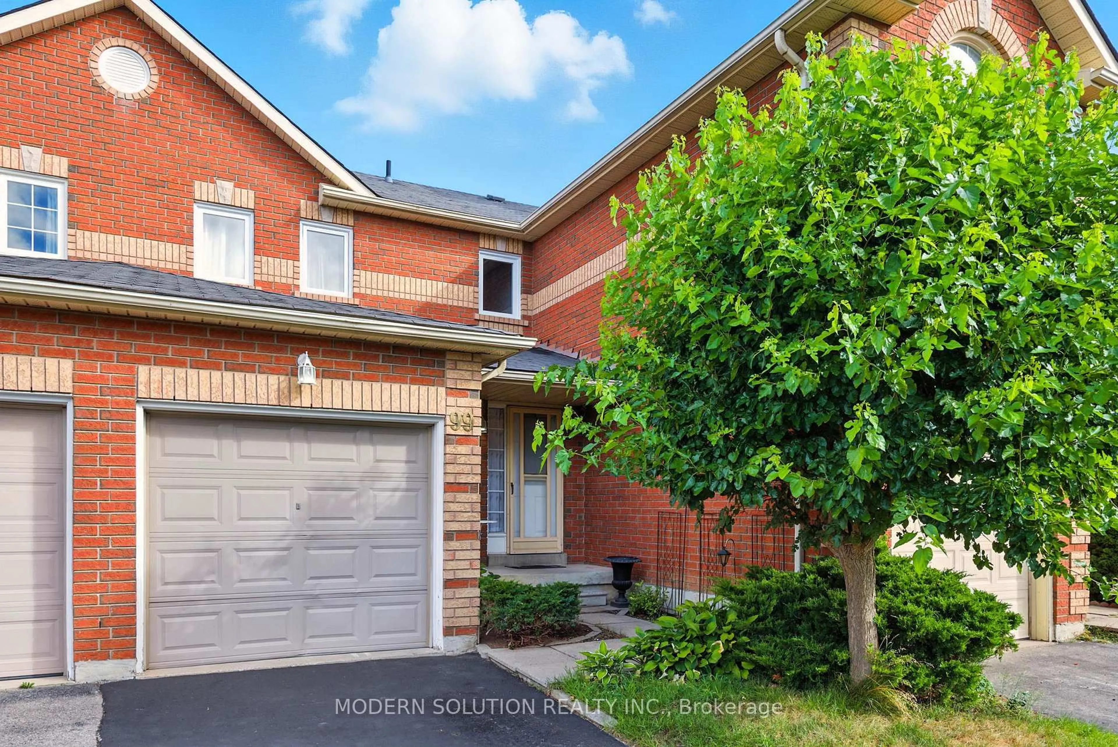 Home with brick exterior material, street for 99 Creekwood Cres, Whitby Ontario L1R 2K1