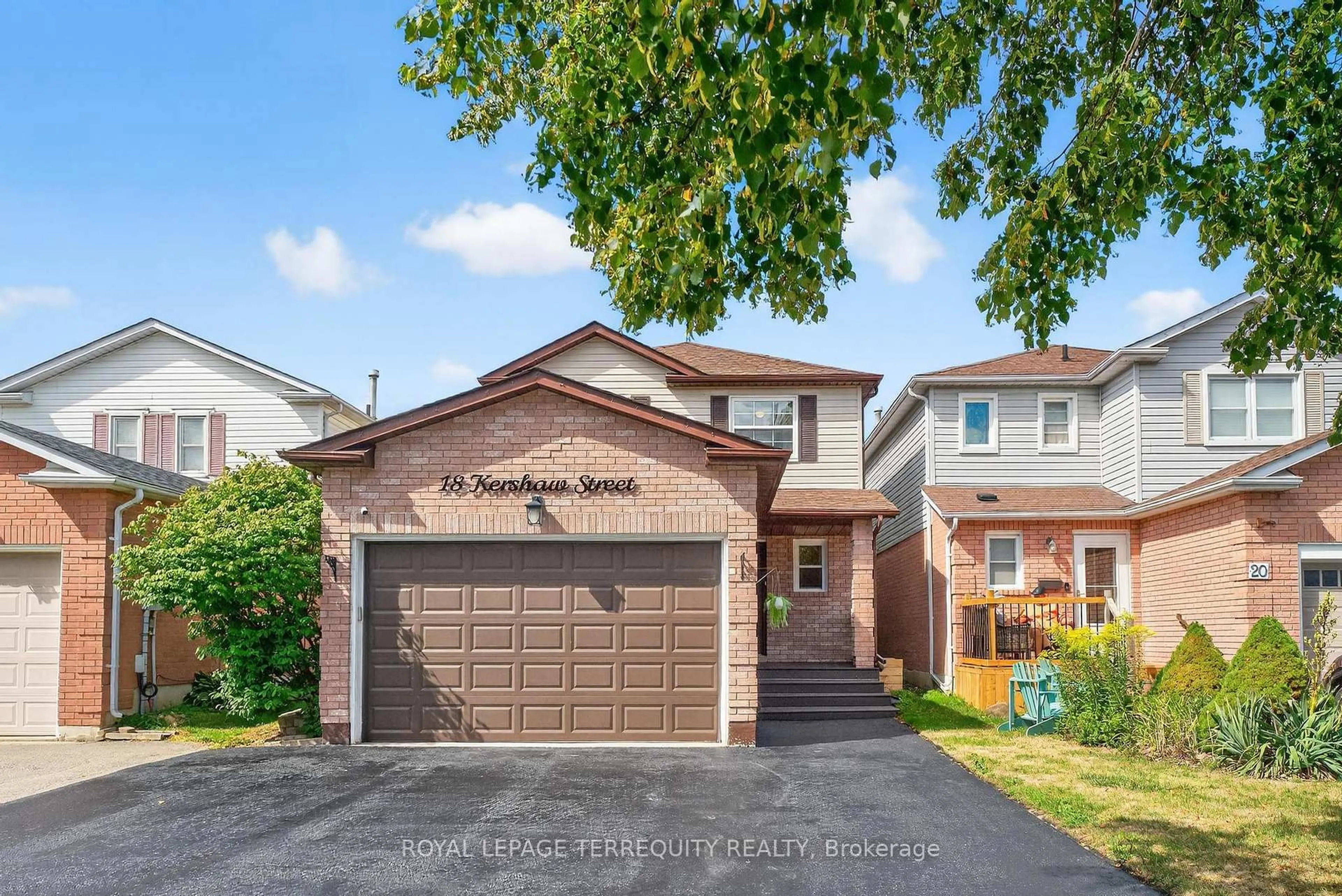 Home with brick exterior material, street for 18 Kershaw St, Clarington Ontario L1C 4S4