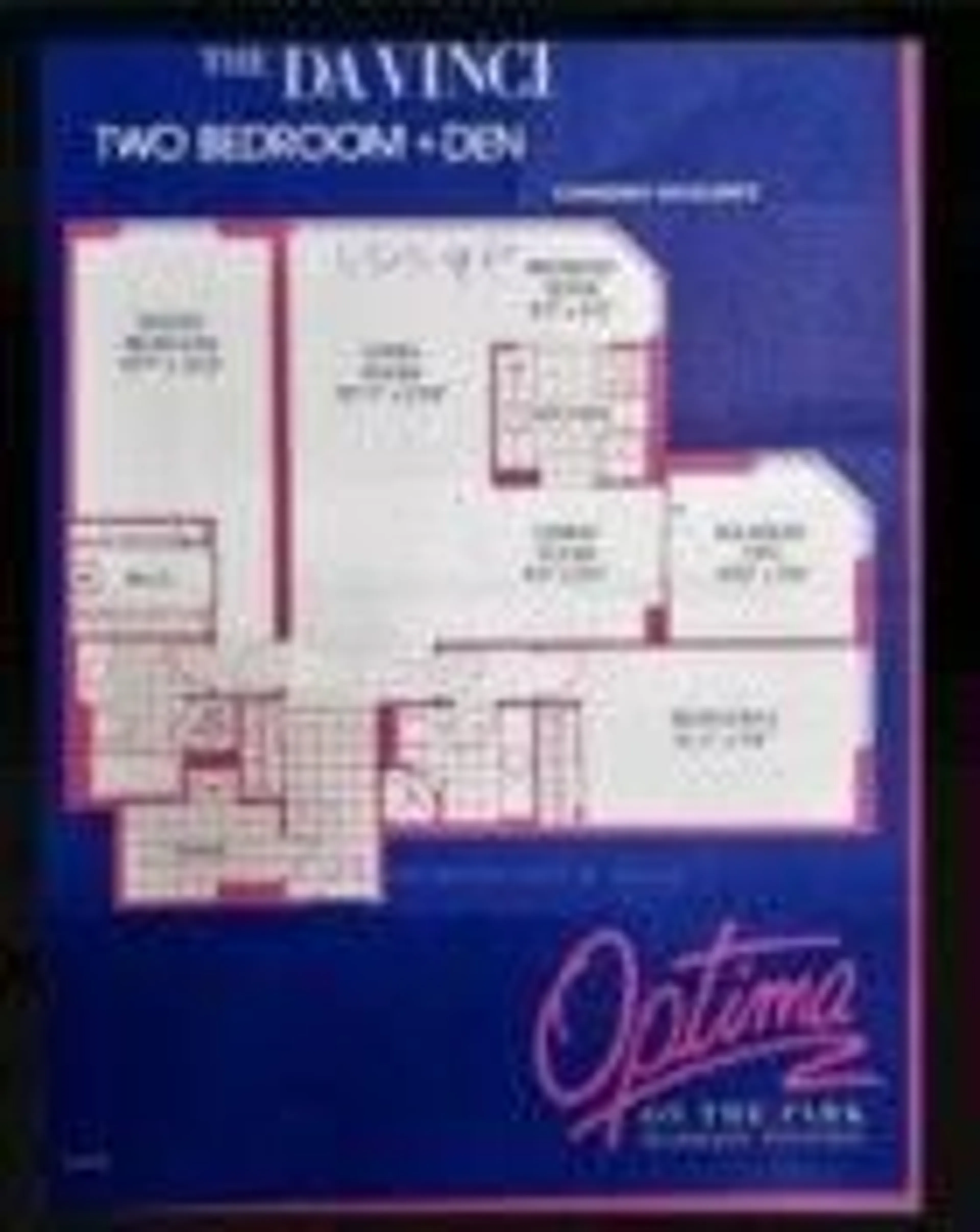 Floor plan for 150 Alton Towers Circ #1611, Toronto Ontario M1V 4X7