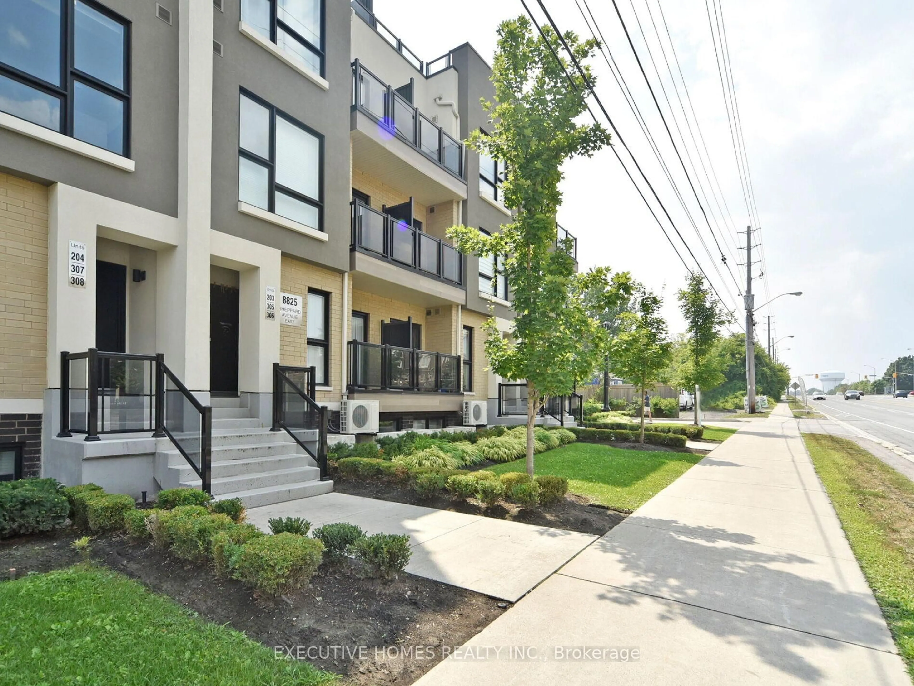 Patio, street for 8825 Sheppard Ave #203, Toronto Ontario M1B 0E3