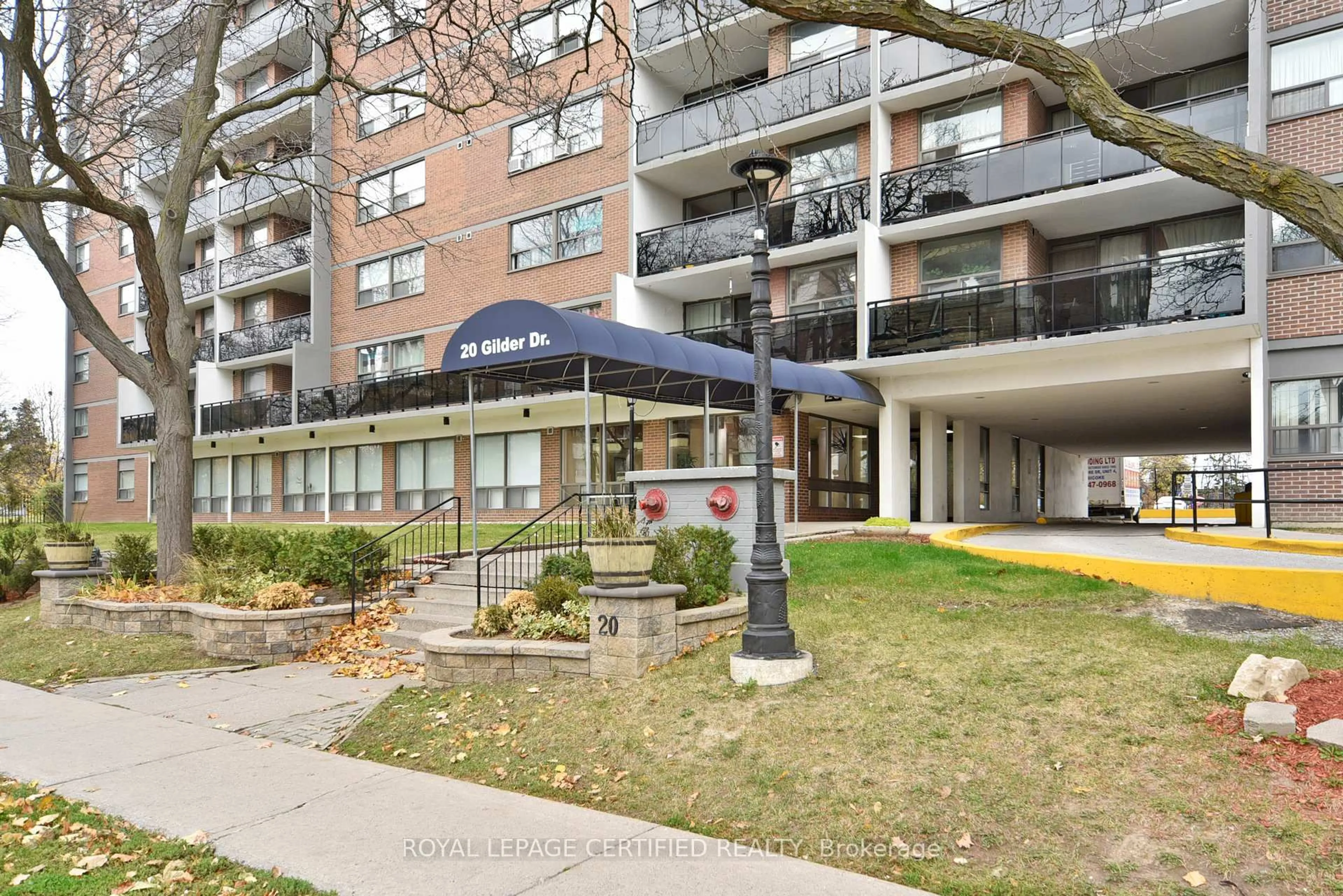 Patio, street for 20 Gilder Dr #905, Toronto Ontario M1K 5E1