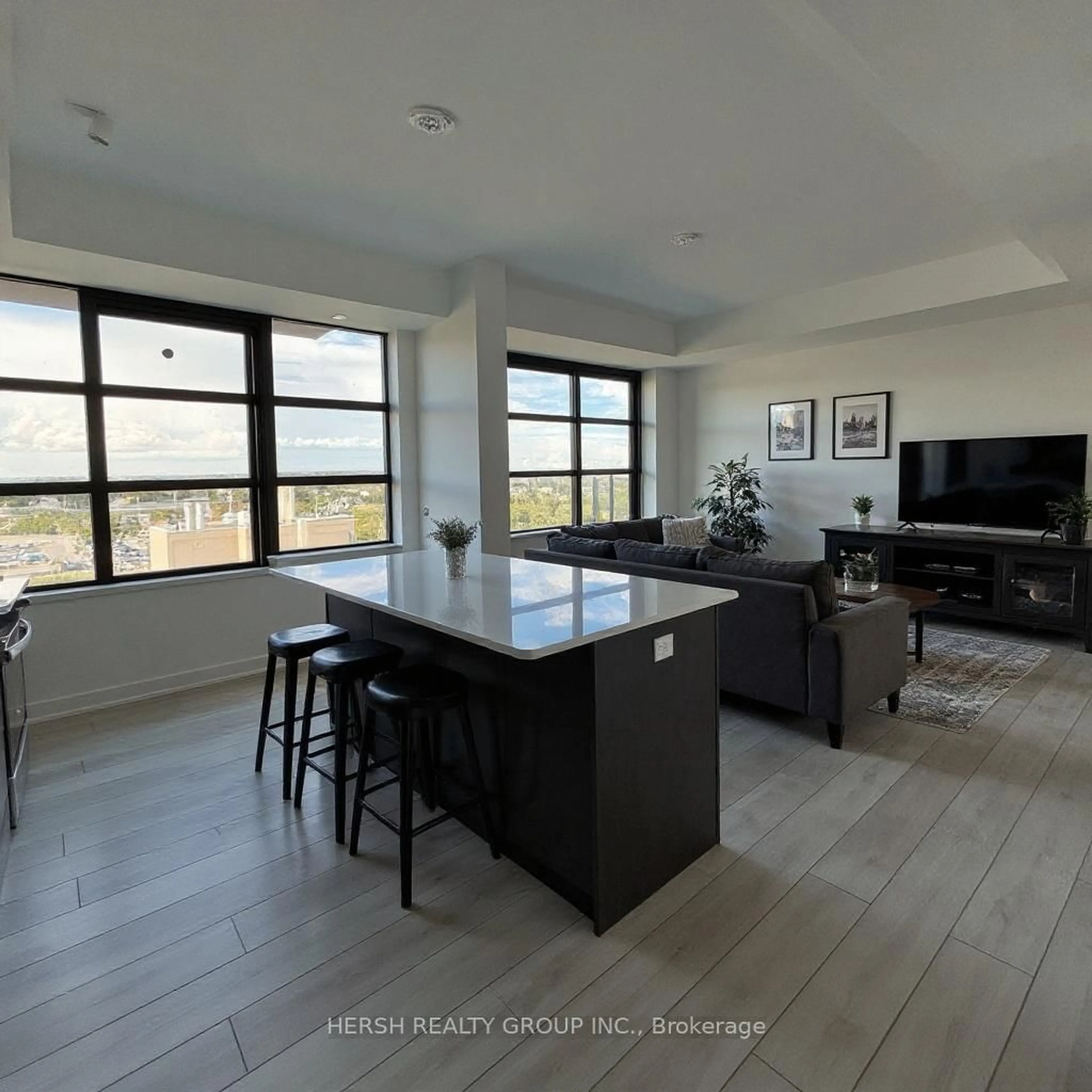 Open concept kitchen, ceramic/tile floor for 1606 Charles St #1302, Whitby Ontario L1N 0P1